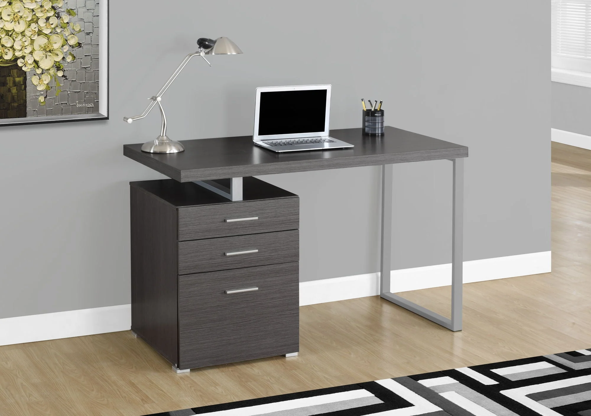 Computer Desk Left Right Set-Up Storage Drawers For Home Office - Image 7