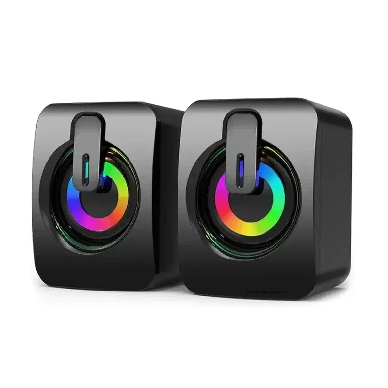 Computer Speaker Stereo Sound with Microphone – 3.5mm AUX PC Speaker for Home - Image 7