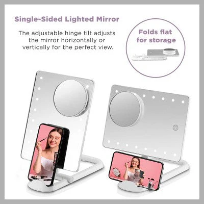 Conair LED Hollywood Lighted Social Media Makeup Mirror White - Imperfect Box - Image 13
