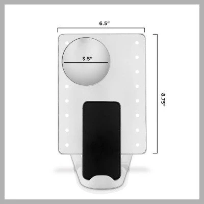 Conair LED Hollywood Lighted Social Media Makeup Mirror White - Imperfect Box - Image 14