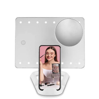 Conair LED Hollywood Lighted Social Media Makeup Mirror White - Imperfect Box - Image 2