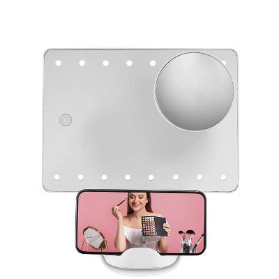 Conair LED Hollywood Lighted Social Media Makeup Mirror White - Imperfect Box - Image 3