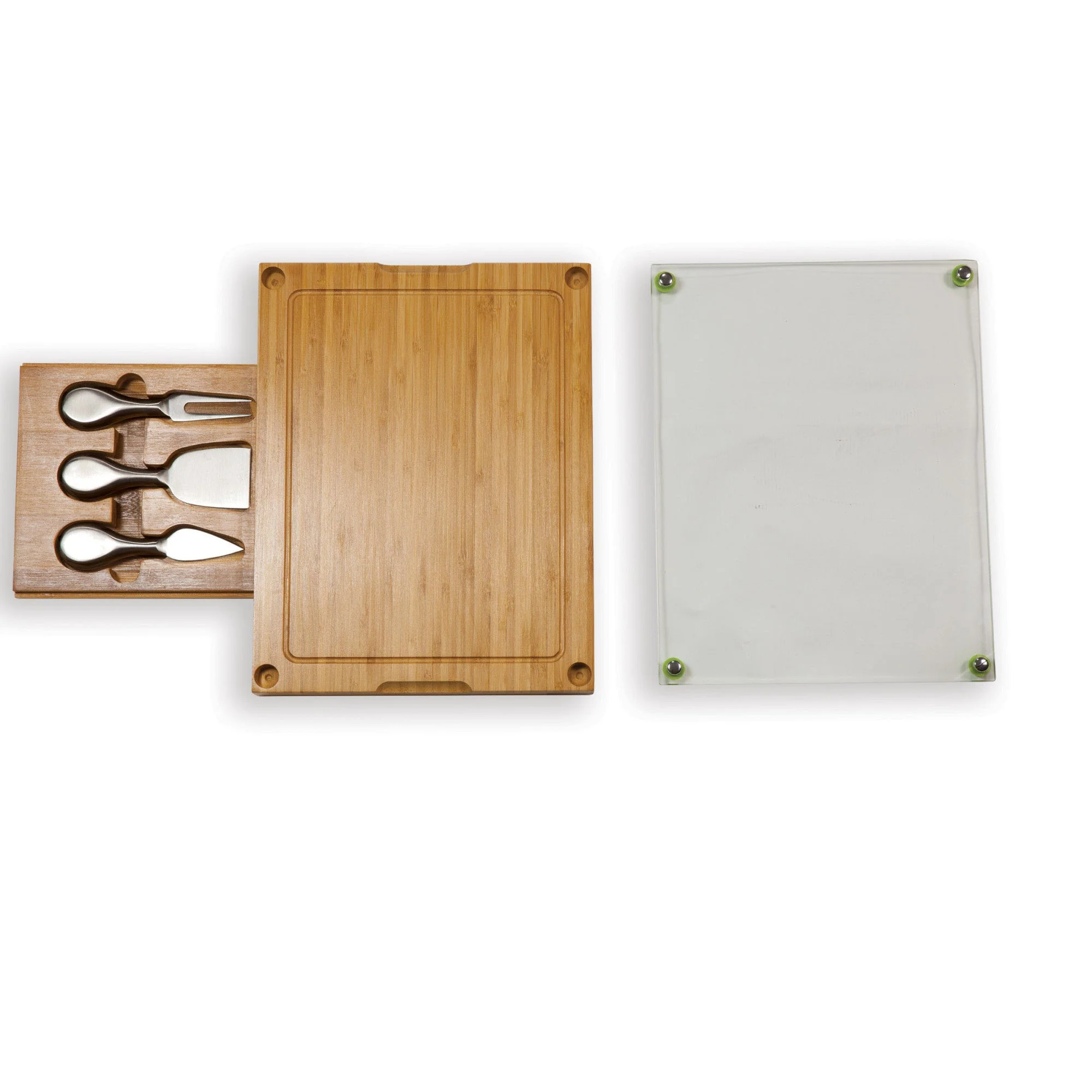 Concerto Glass Top Cheese Cutting Board & Tools Set - Image 6