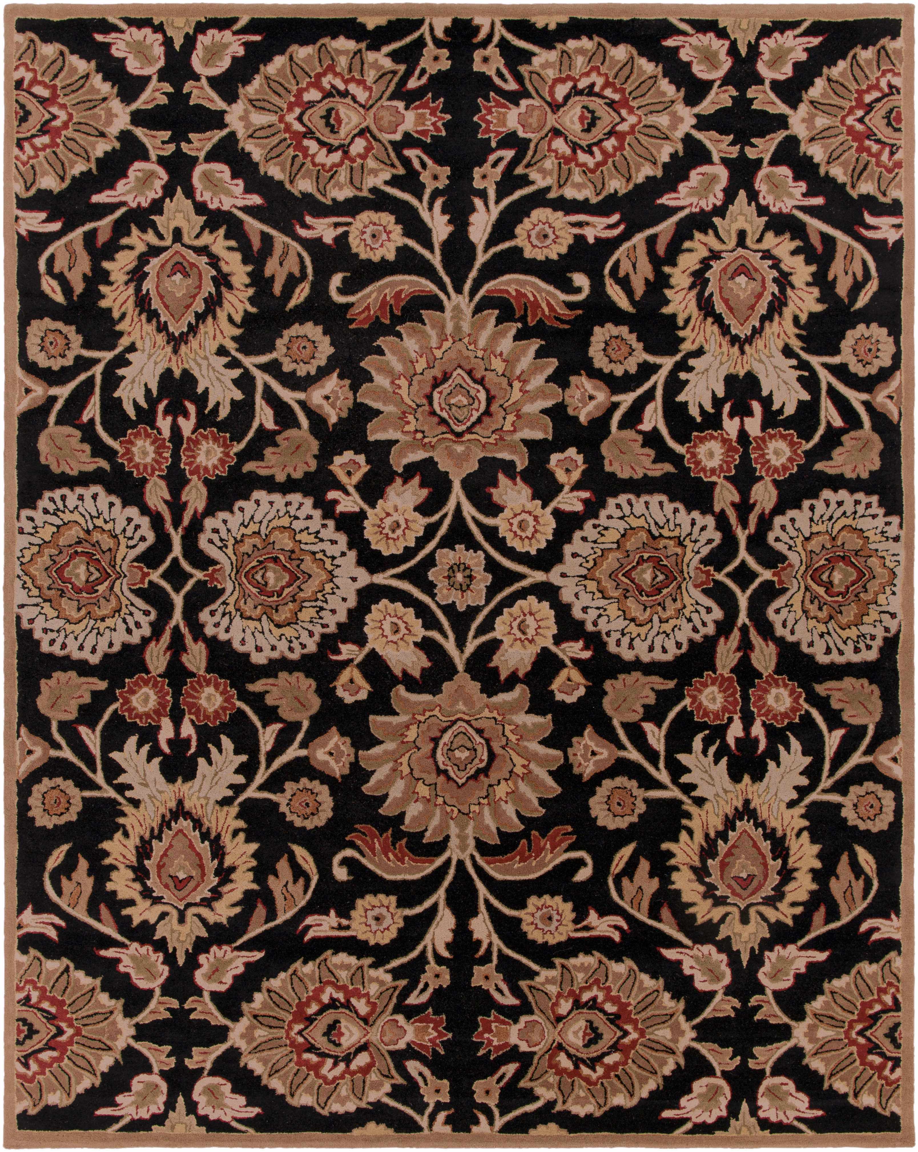 Conesus 1053 Hand Tufted Black Wool Rug - Image 16