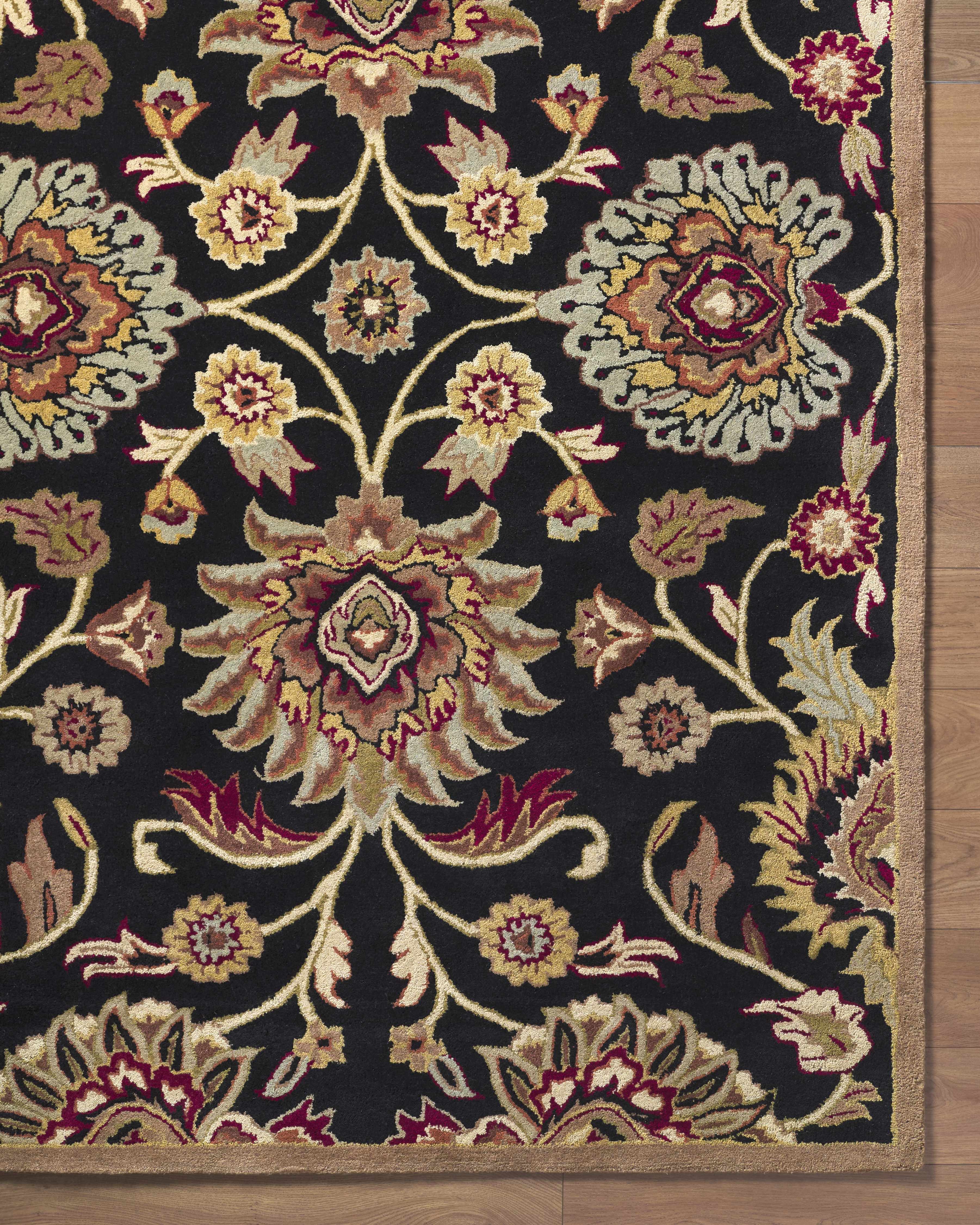 Conesus 1053 Hand Tufted Black Wool Rug - Image 21