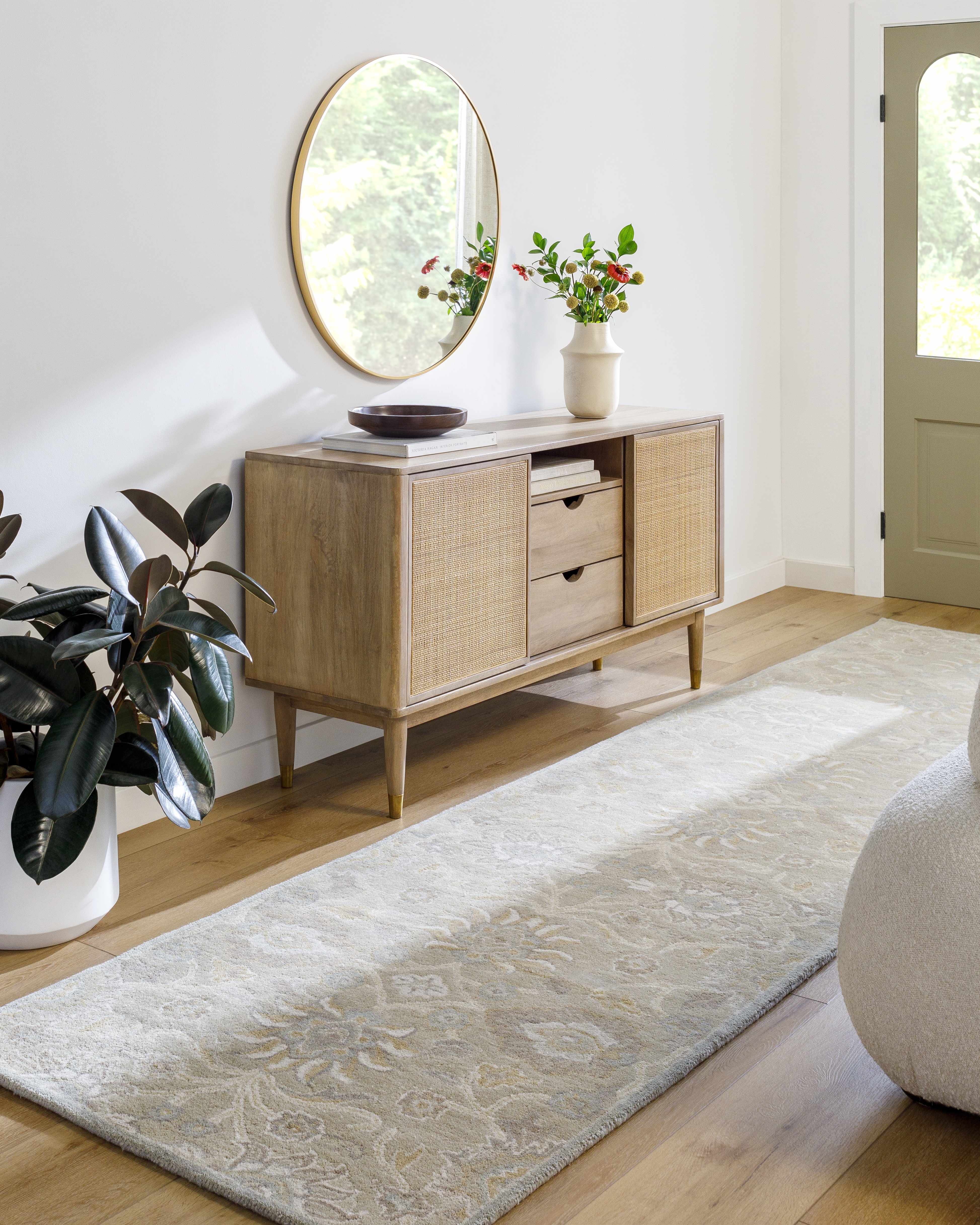 Conesus 1192 Hand Tufted Ivory&Taupe Wool Rug - Image 3
