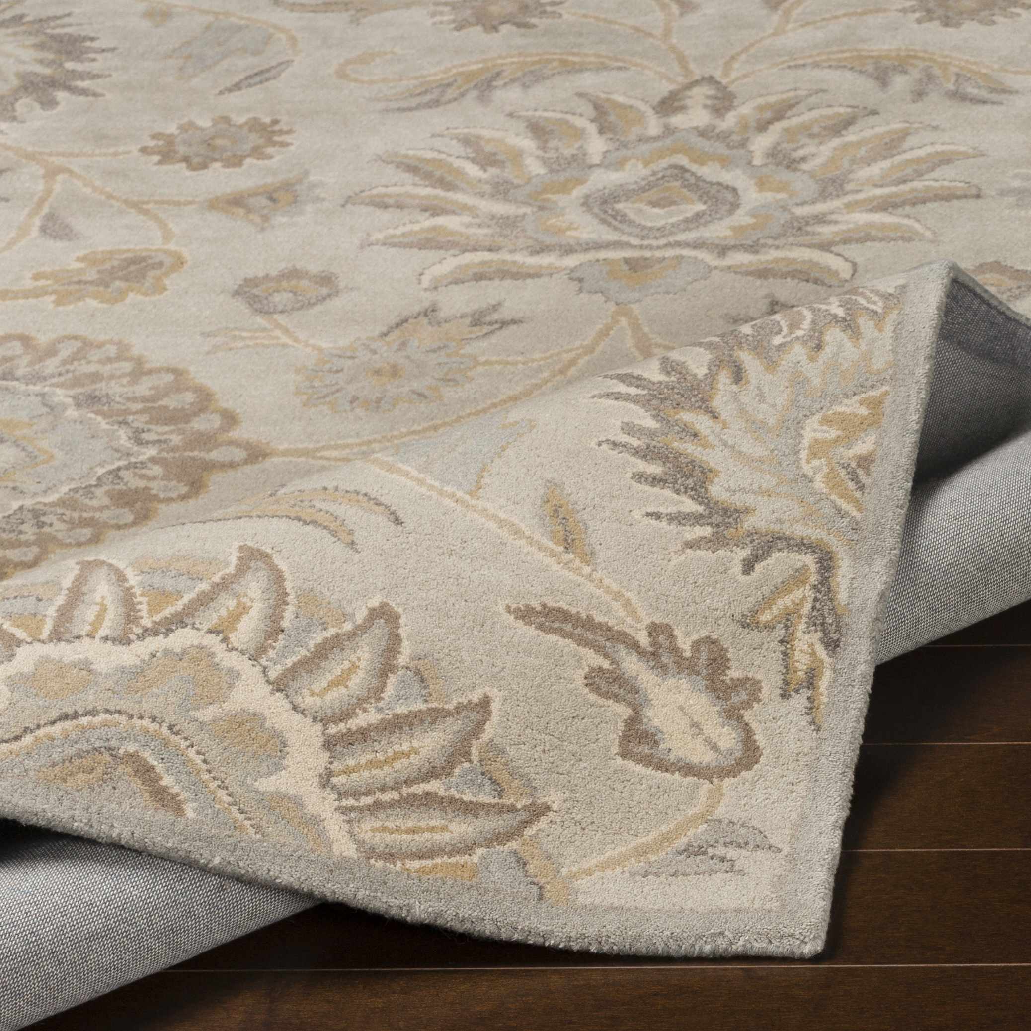 Conesus 1192 Hand Tufted Ivory&Taupe Wool Rug - Image 6