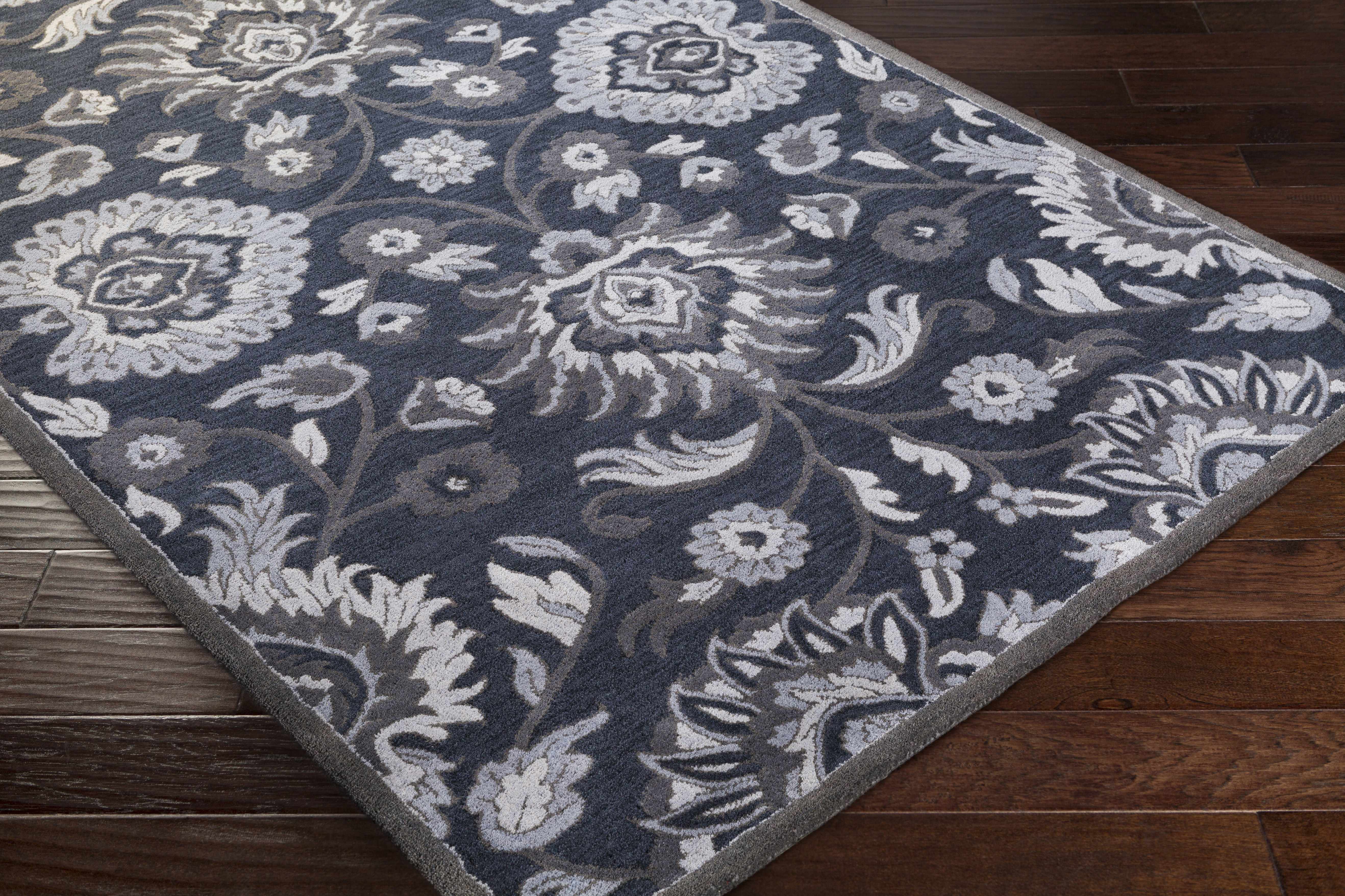 Conesus Hand Tufted Blue 1191 Area Rug - Clearance - Image 7