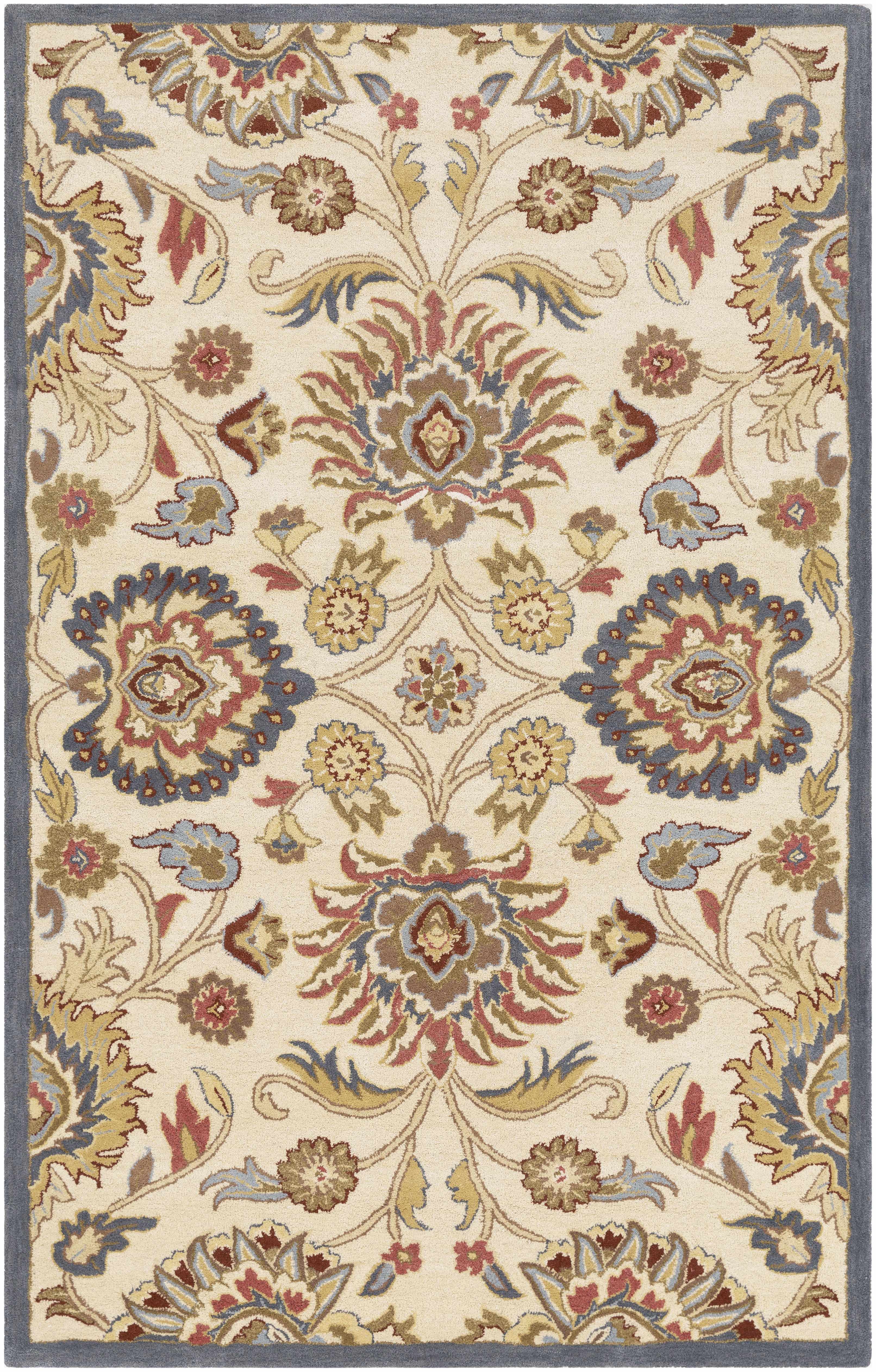 Conesus Hand Tufted Blue & Rust 1204  Area Rug - Clearance - Image 10