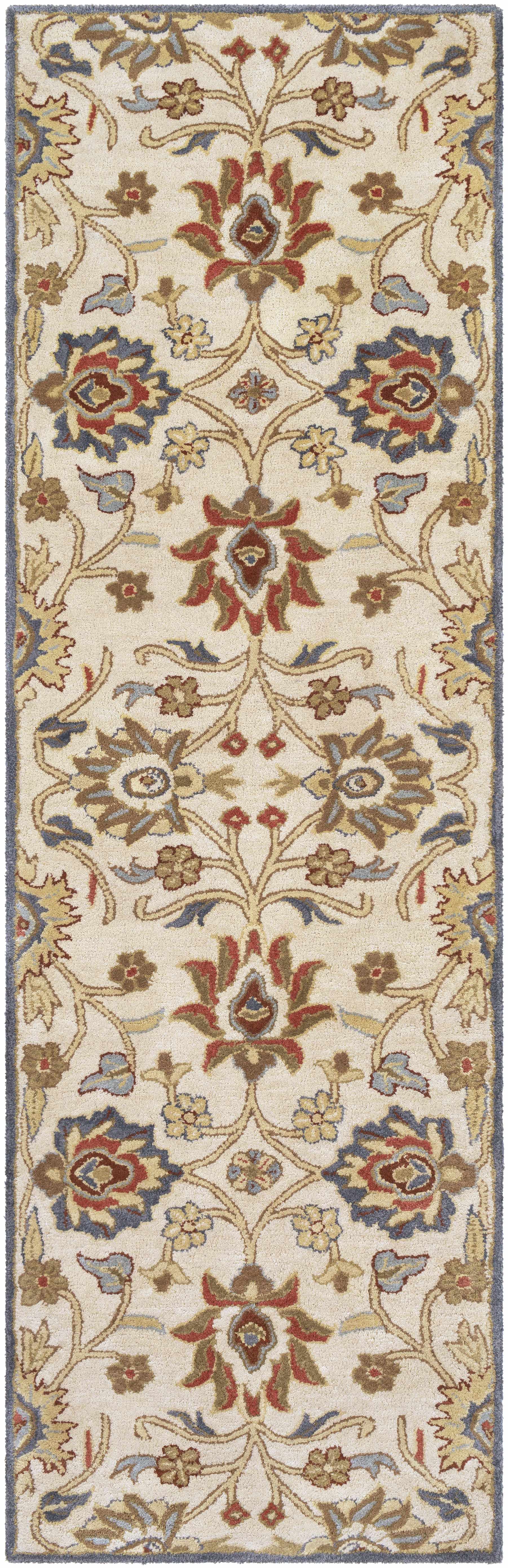 Conesus Hand Tufted Blue & Rust 1204  Area Rug - Clearance - Image 3