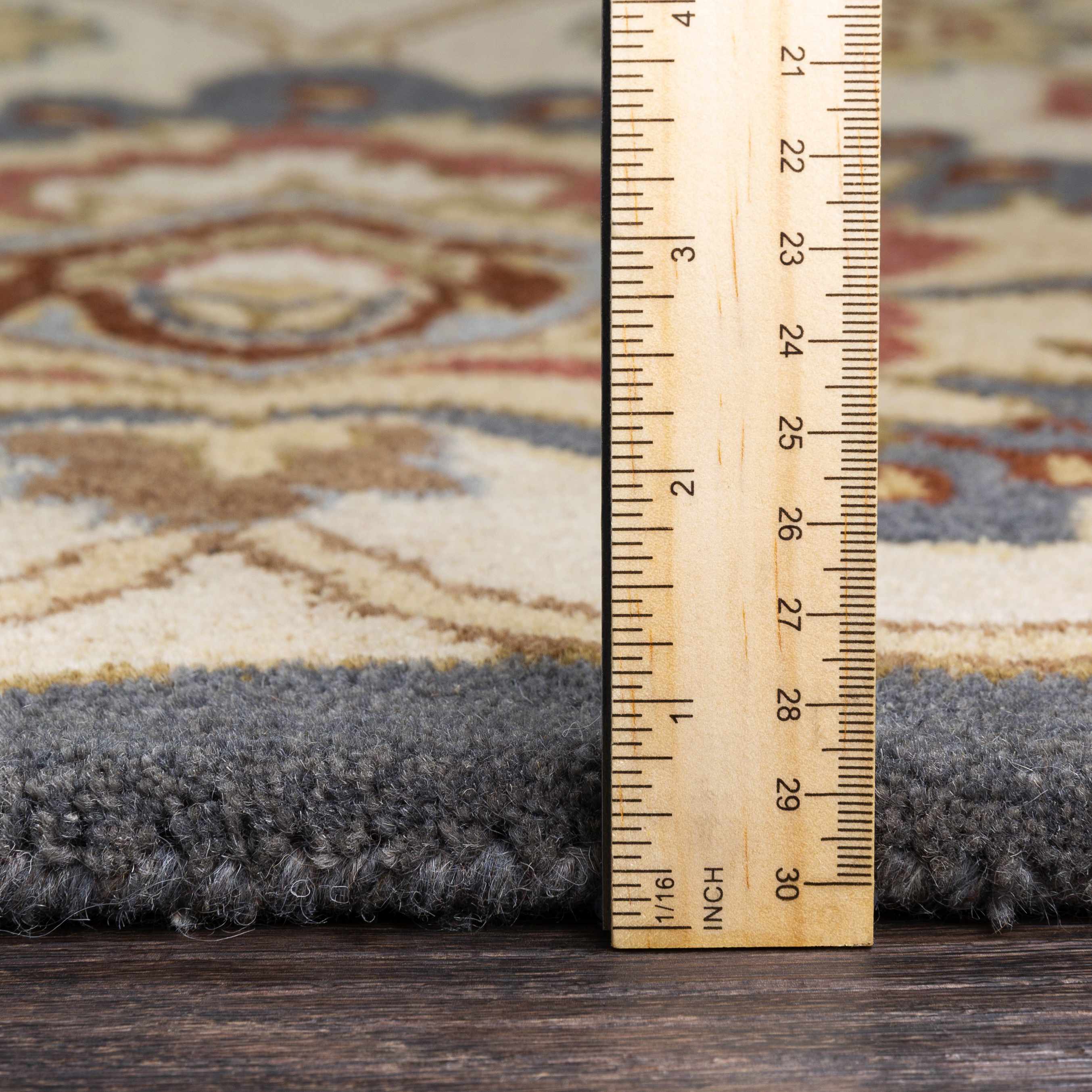 Conesus Hand Tufted Blue & Rust 1204  Area Rug - Clearance - Image 5