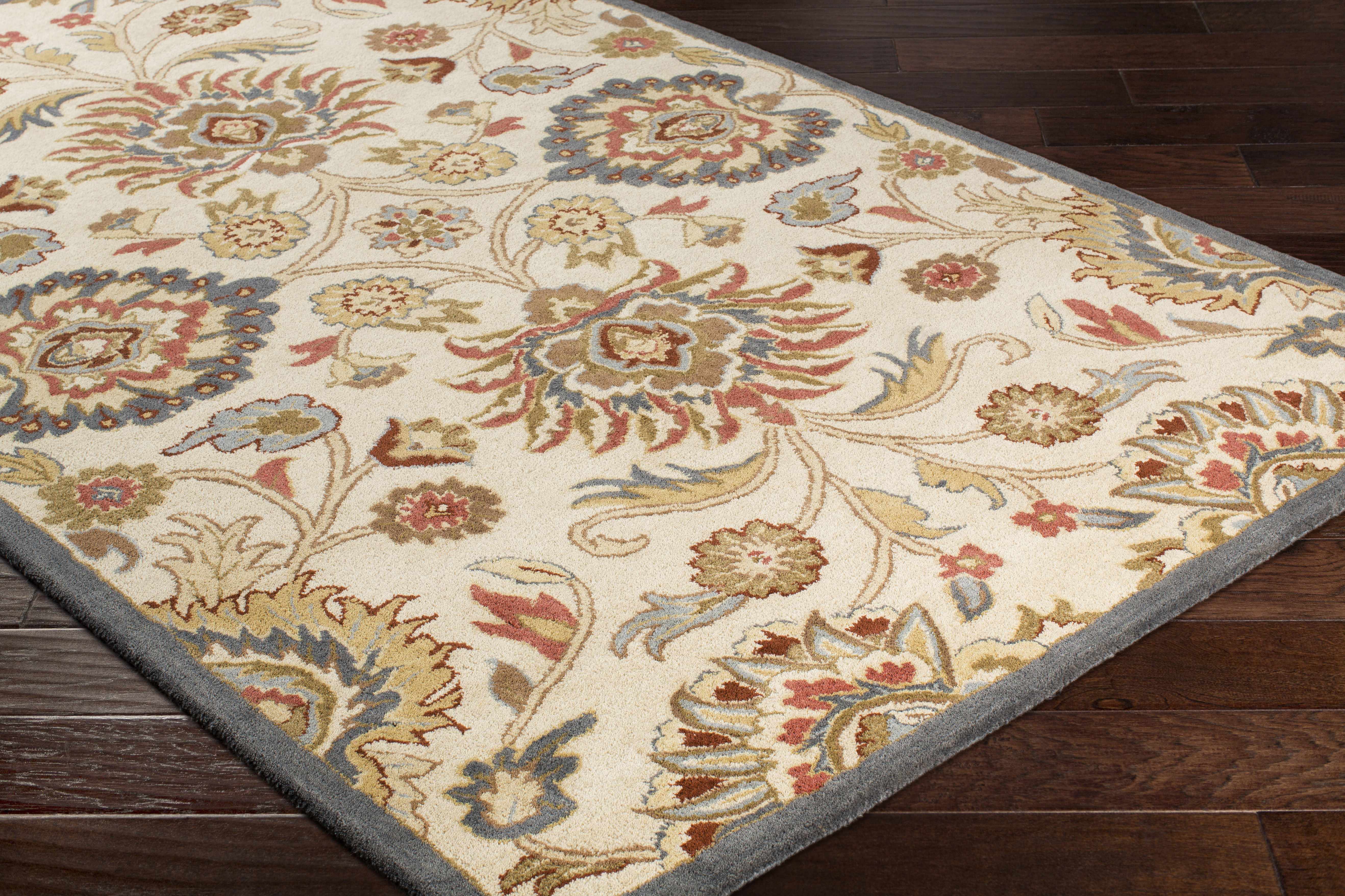Conesus Hand Tufted Blue & Rust 1204  Area Rug - Clearance - Image 8