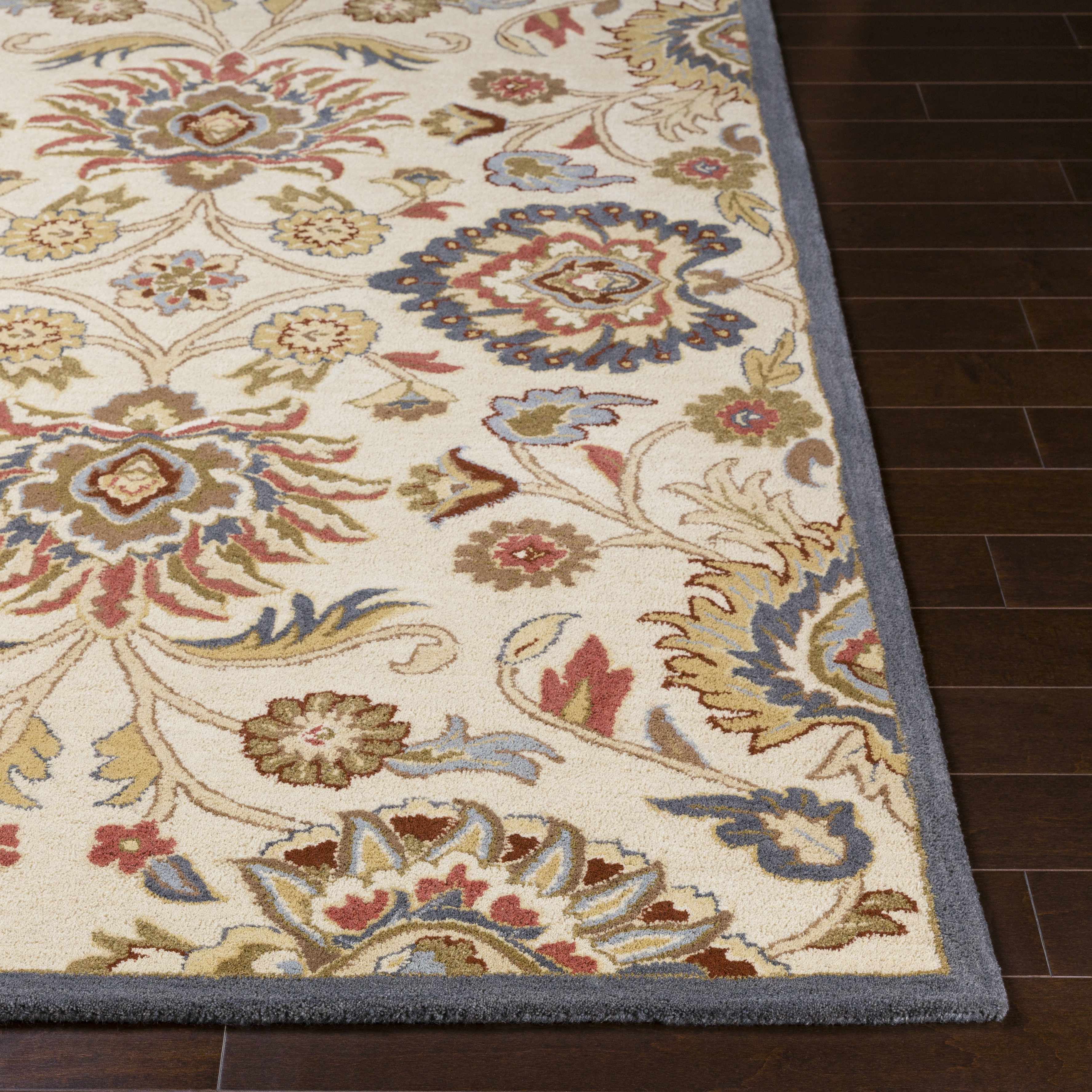 Conesus Hand Tufted Blue & Rust 1204  Area Rug - Clearance - Image 9