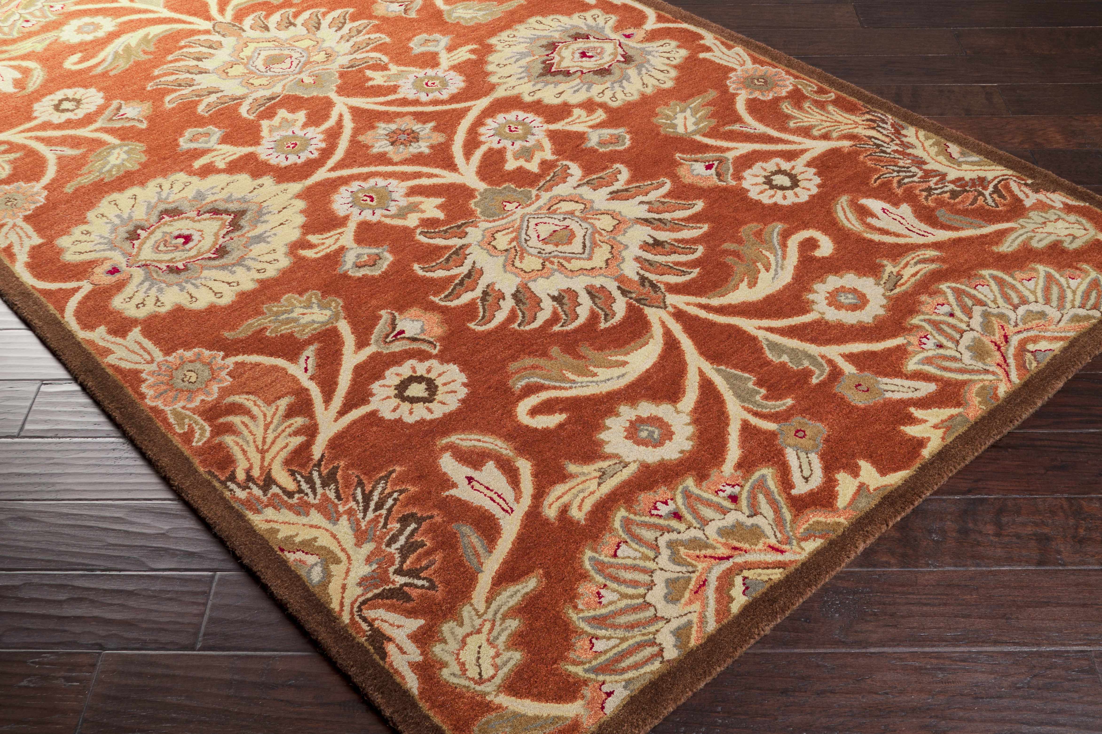 Conesus Hand Tufted Rust 1062 Area Rug - Clearance - Image 3