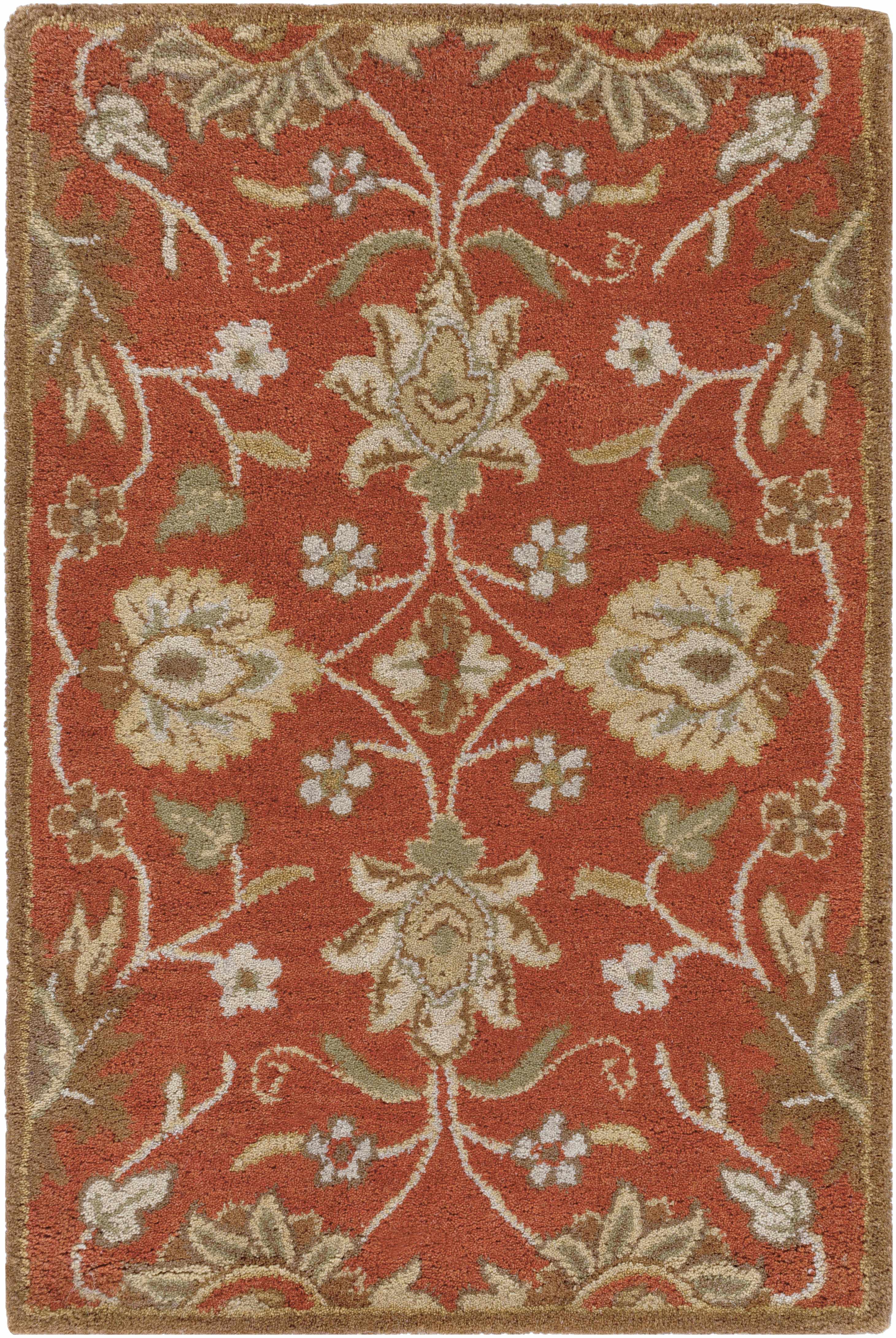 Conesus Hand Tufted Rust 1062 Area Rug - Clearance - Image 6