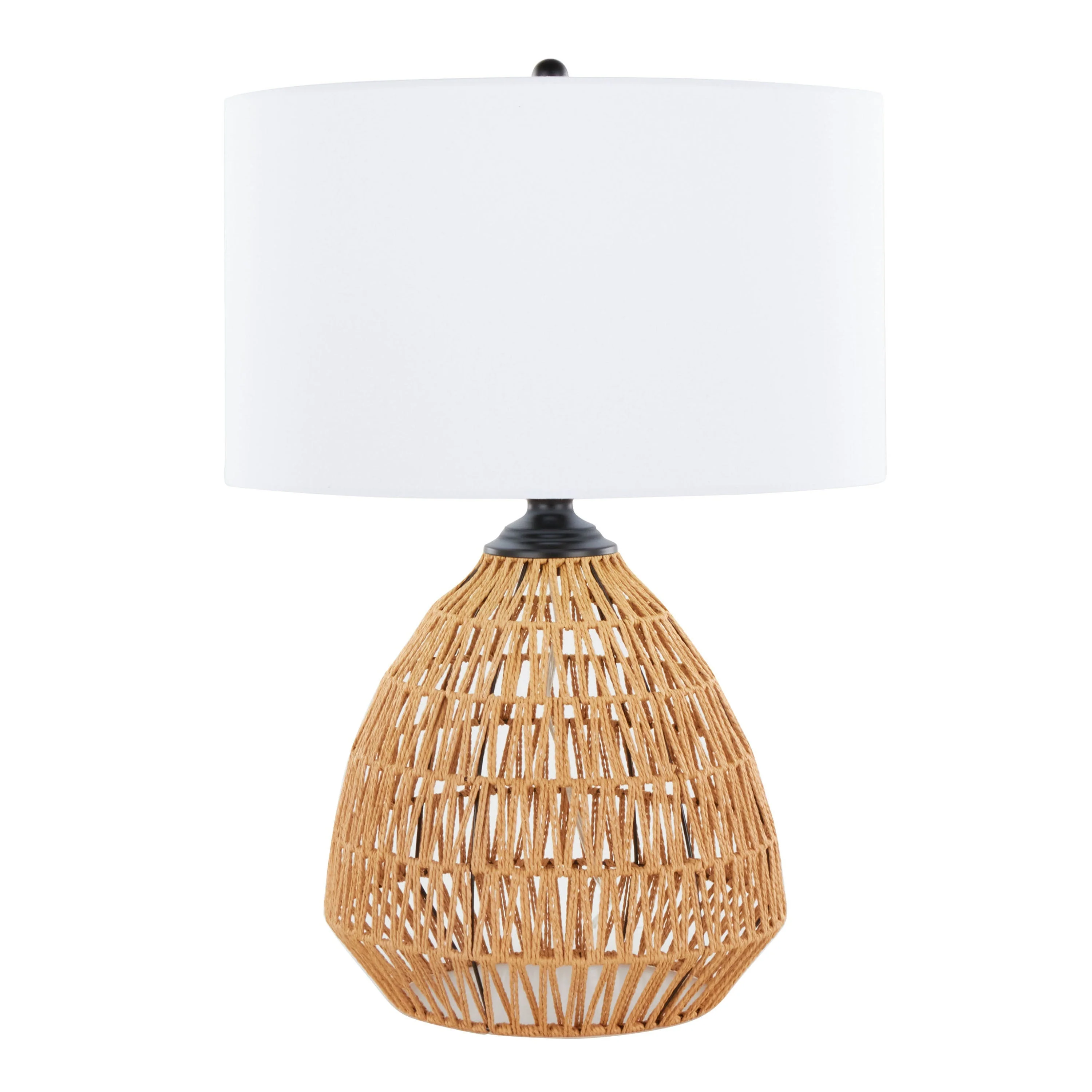 Congo 29" Contemporary Rattan Table Lamp - Image 2