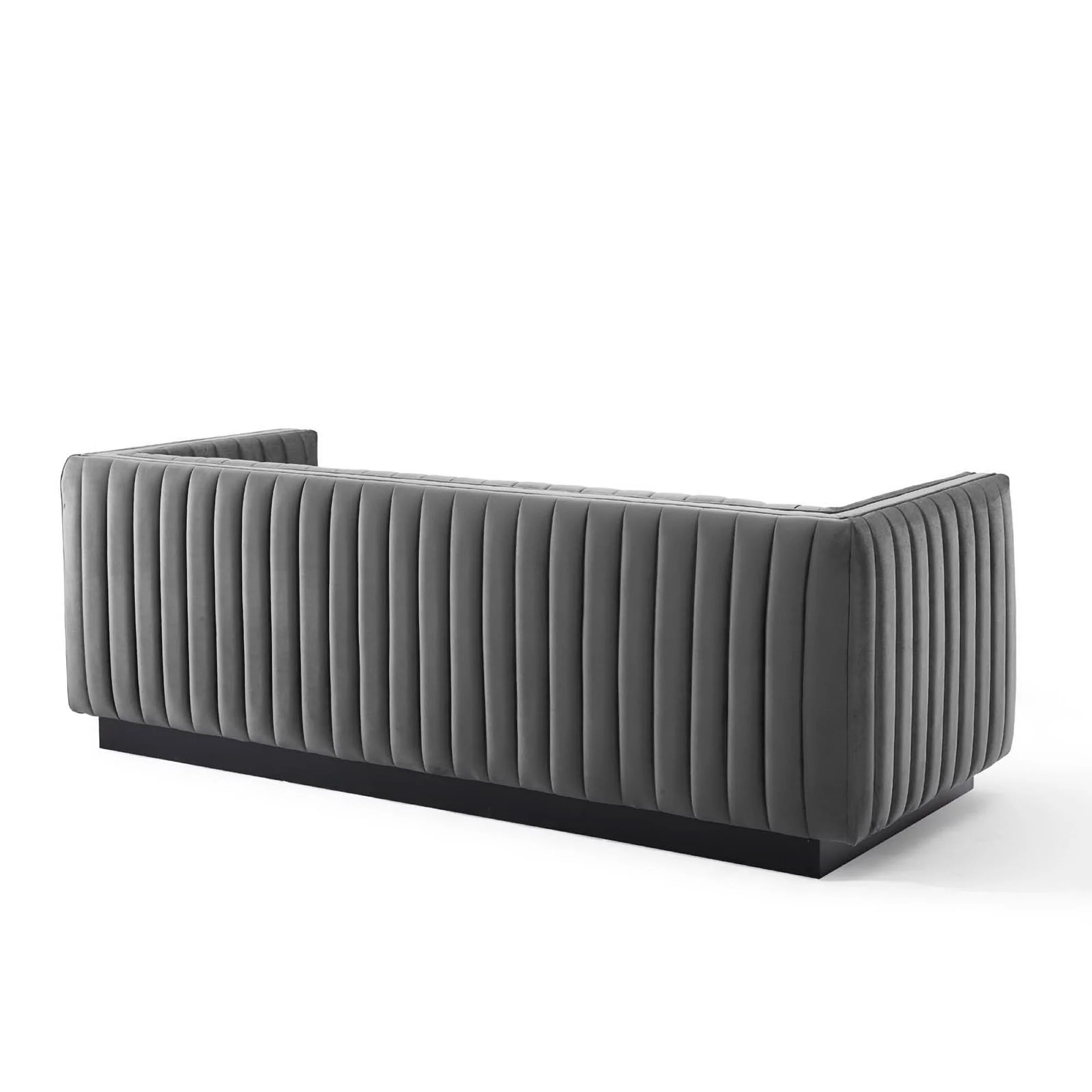 Conjure Channel Tufted Velvet Sofa by Modway - Image 4