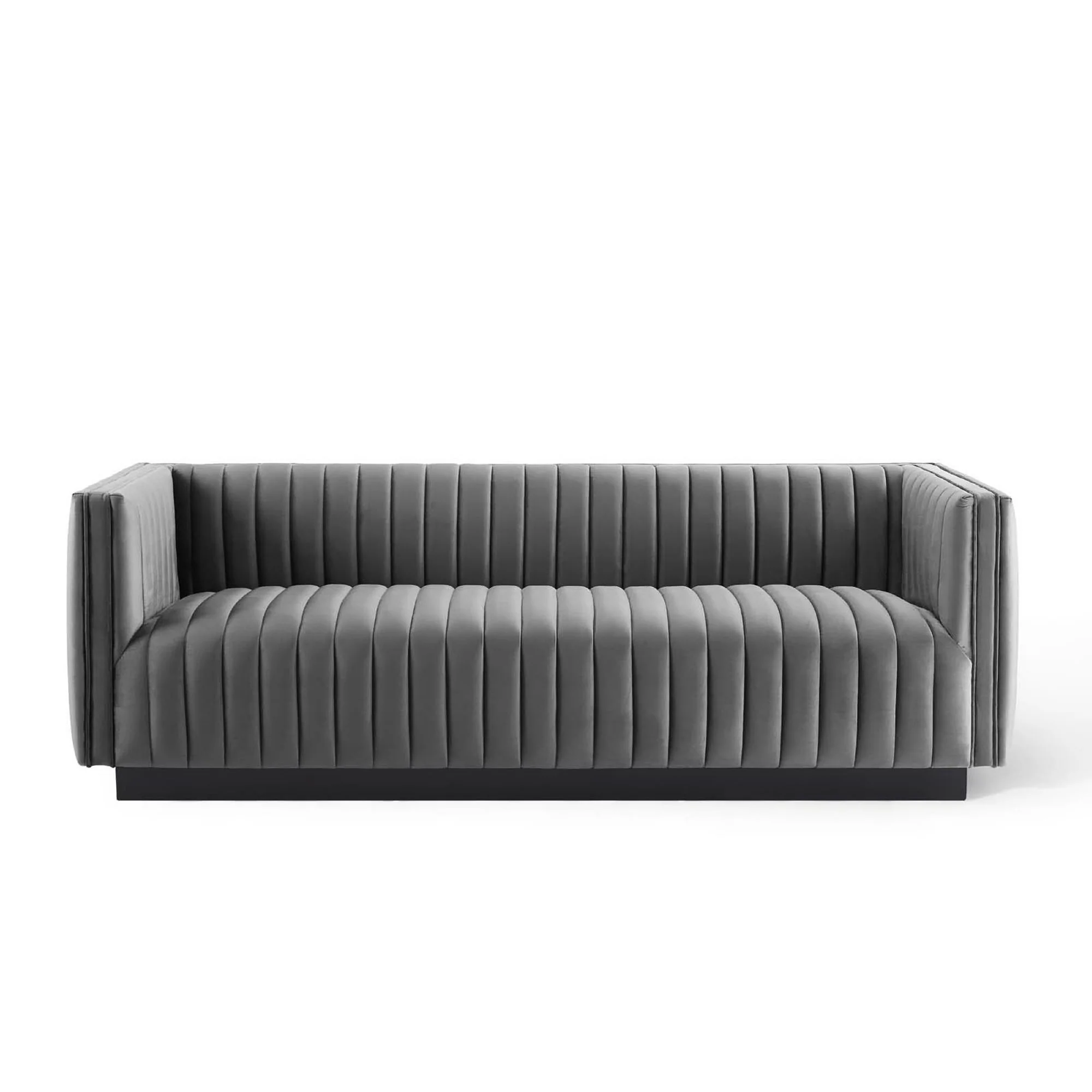 Conjure Channel Tufted Velvet Sofa by Modway - Image 5