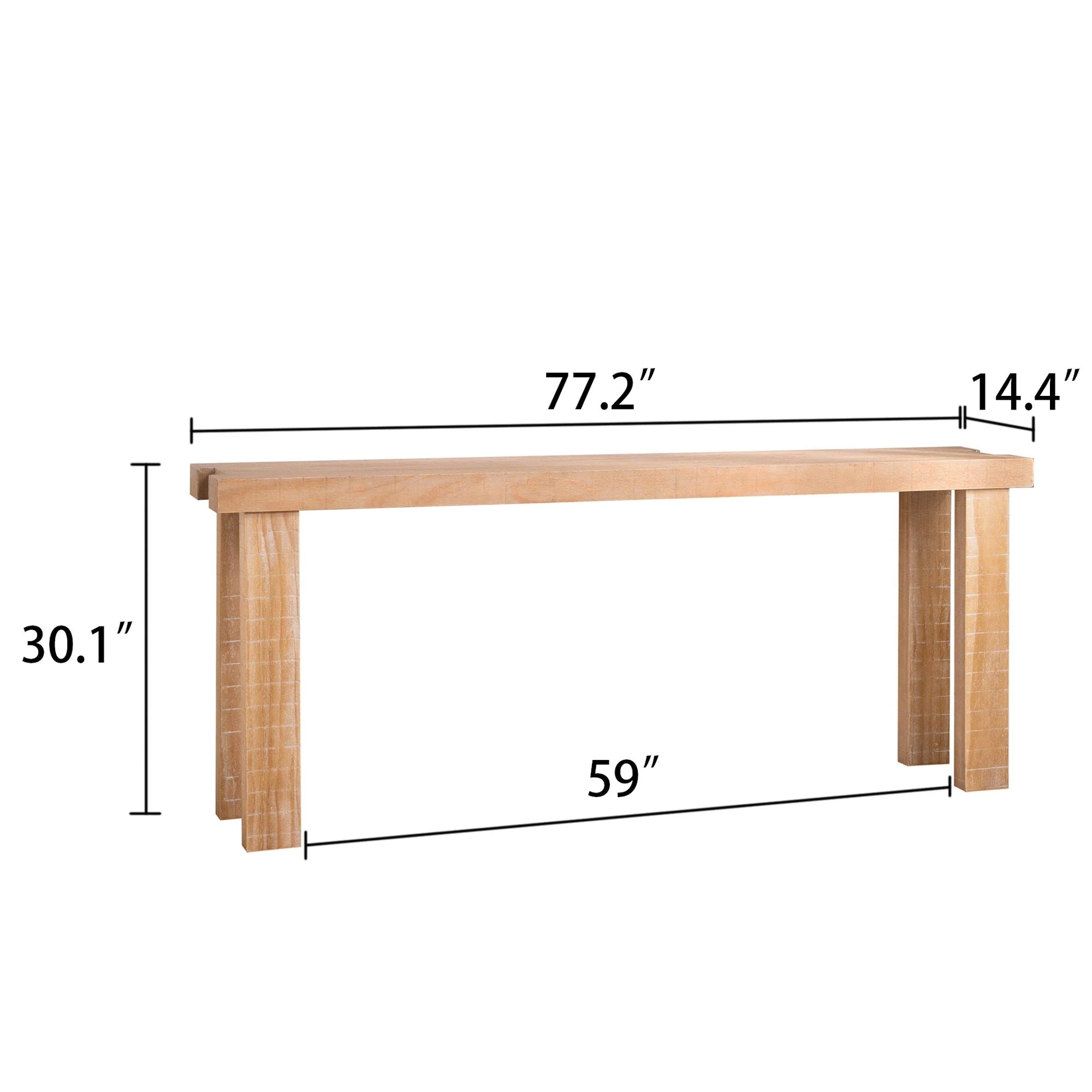 Console Table, Entryway Table With Design, Long Narrow Sofa Table For Living Room - Multi - Image 2