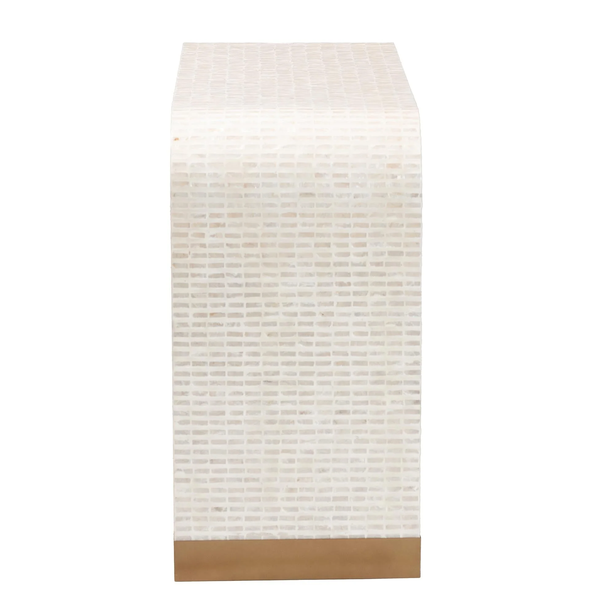 Console Table with Capiz Shell Mosaic Pattern - Image 3