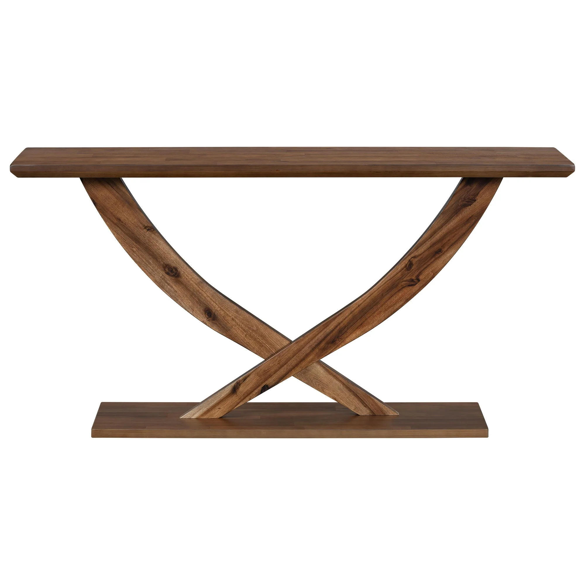 Console Table With Cross Leg Base and Reinforced Support Plate - Image 2