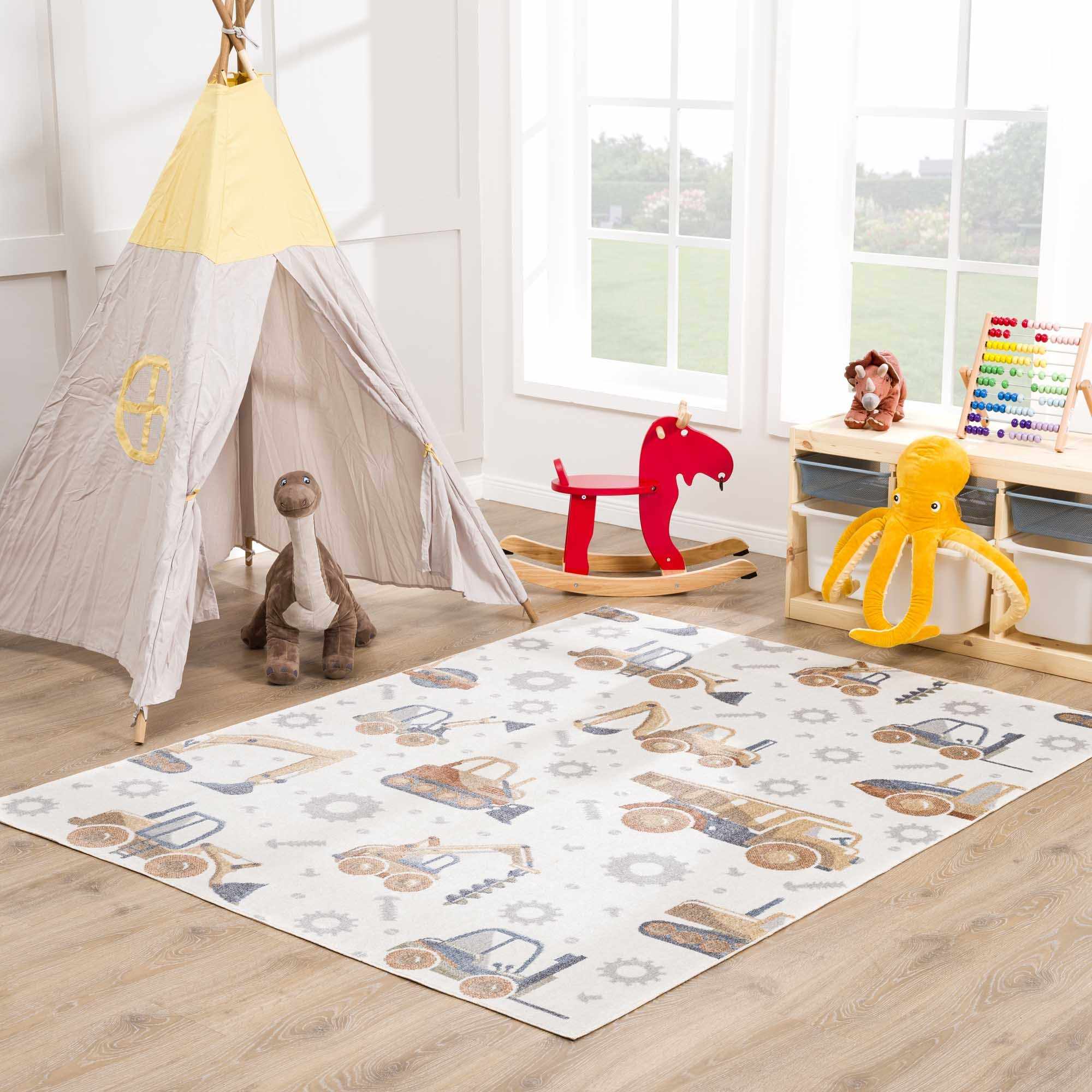 Construction Washable Kids Area Rug - Image 2
