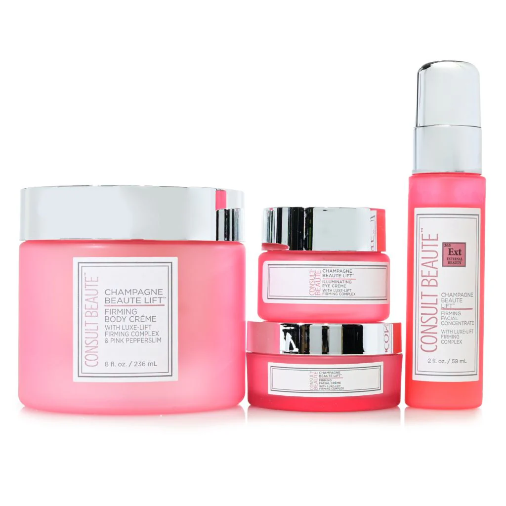 Consult Beaute Champagne Face & Body Lift 4-Piece Kit - Image 2