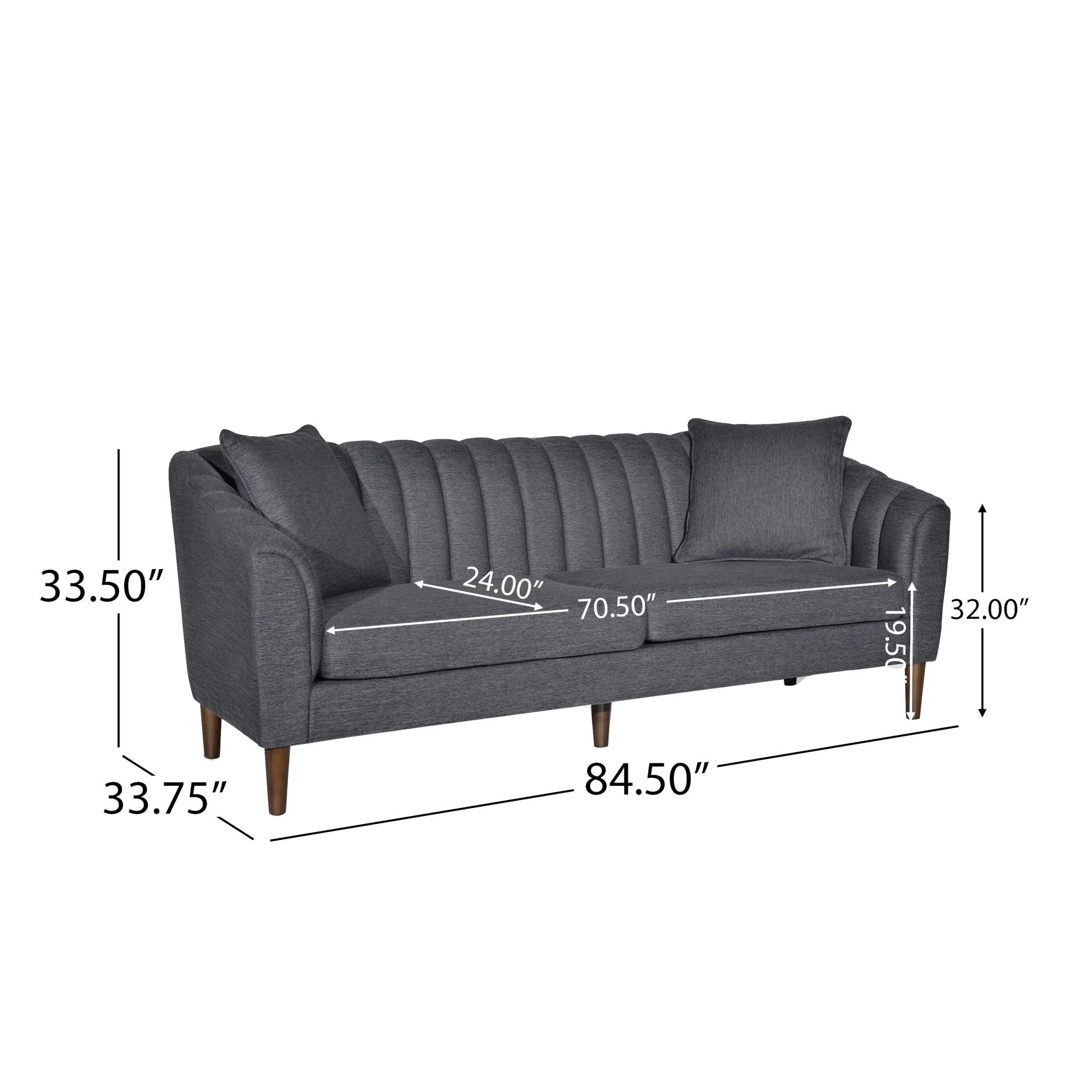 Contemporary 3 Seater Sofa With Accents - Image 11