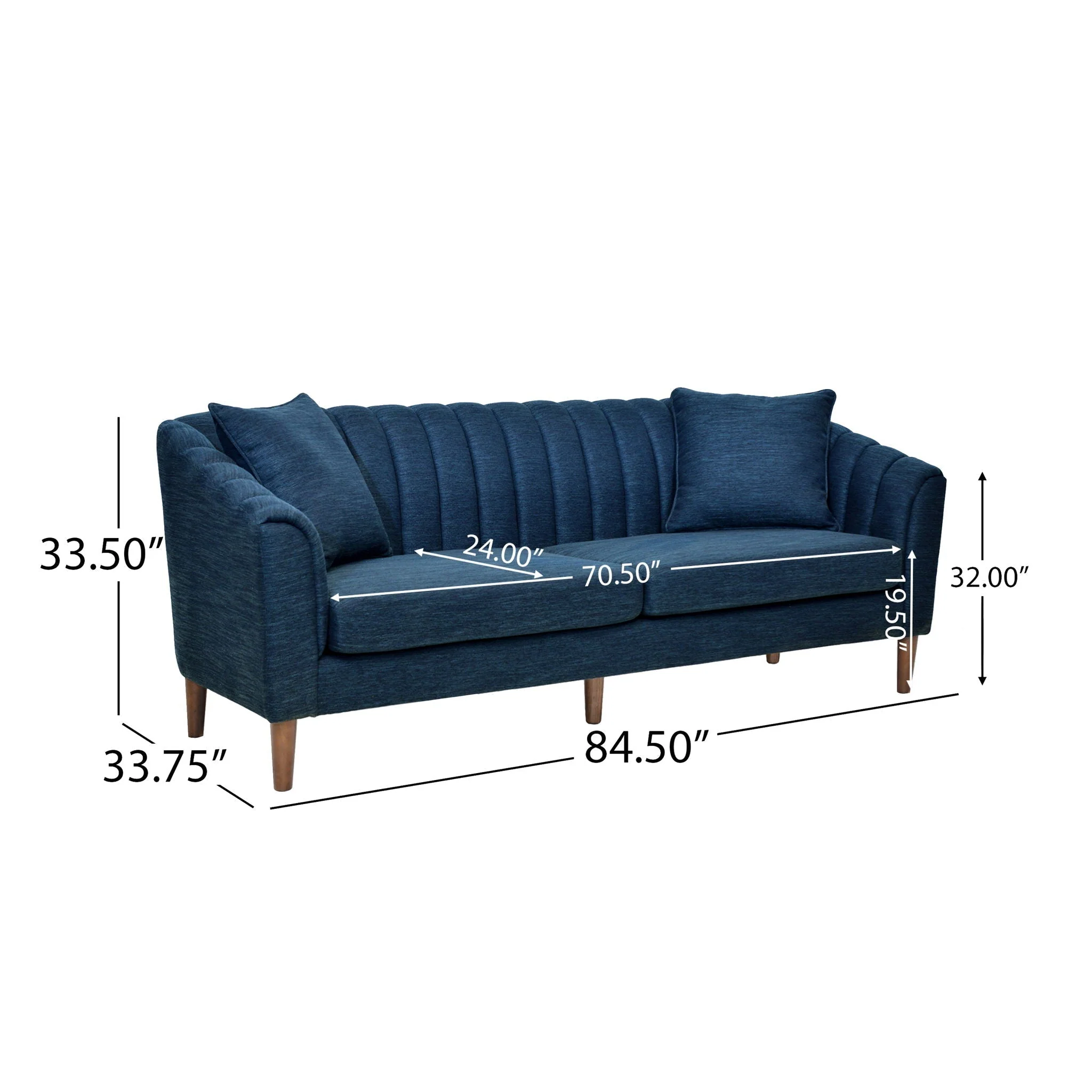 Contemporary 3 Seater Sofa With Accents - Image 6