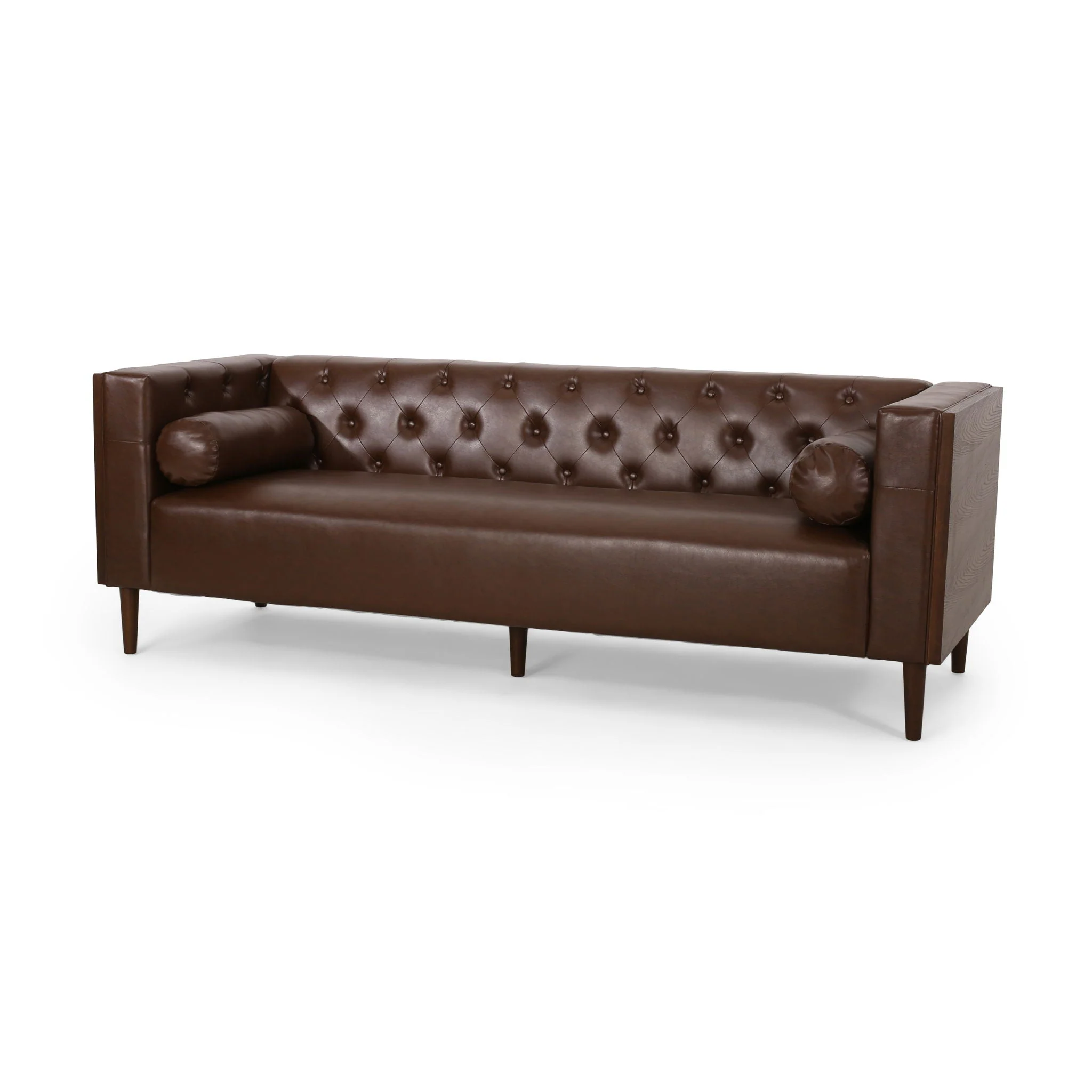 Contemporary 3 Seater Sofa With Tufted Design - Image 12