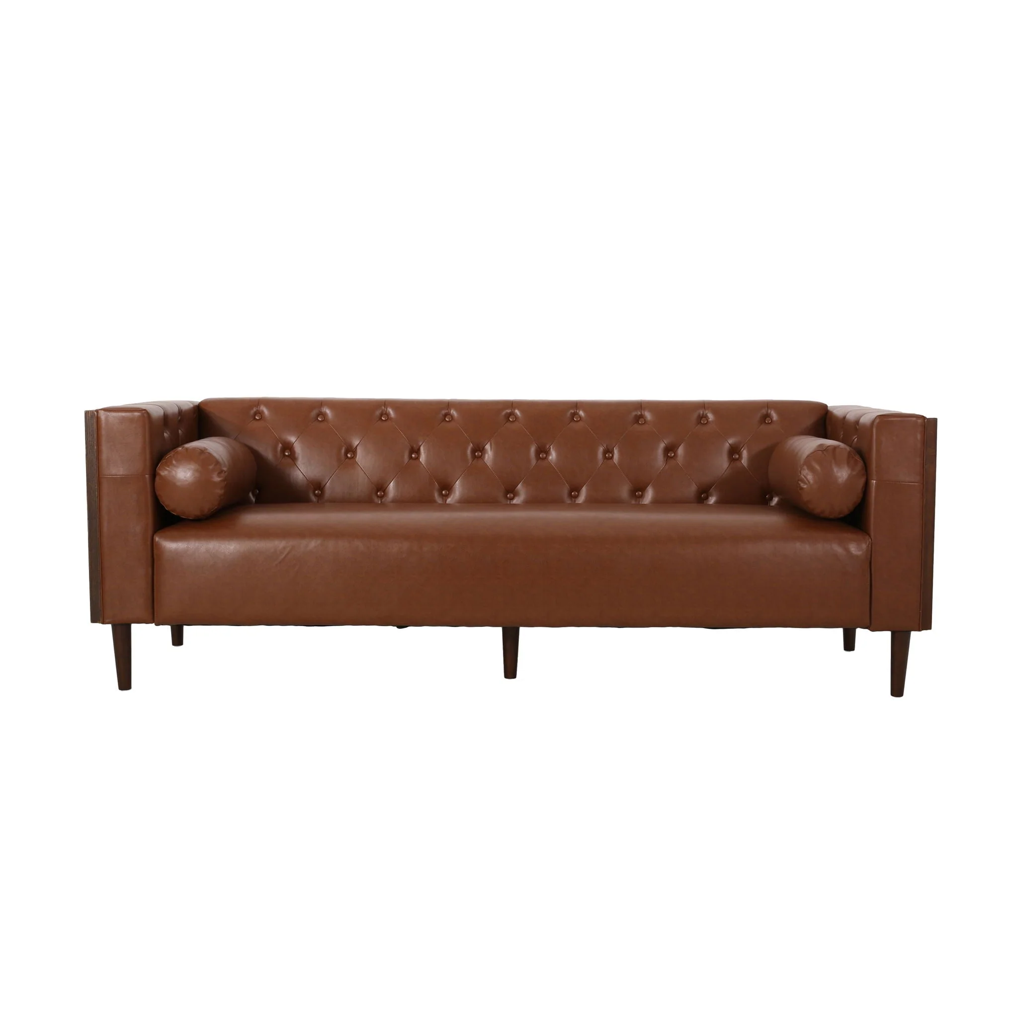 Contemporary 3 Seater Sofa With Tufted Design - Image 2