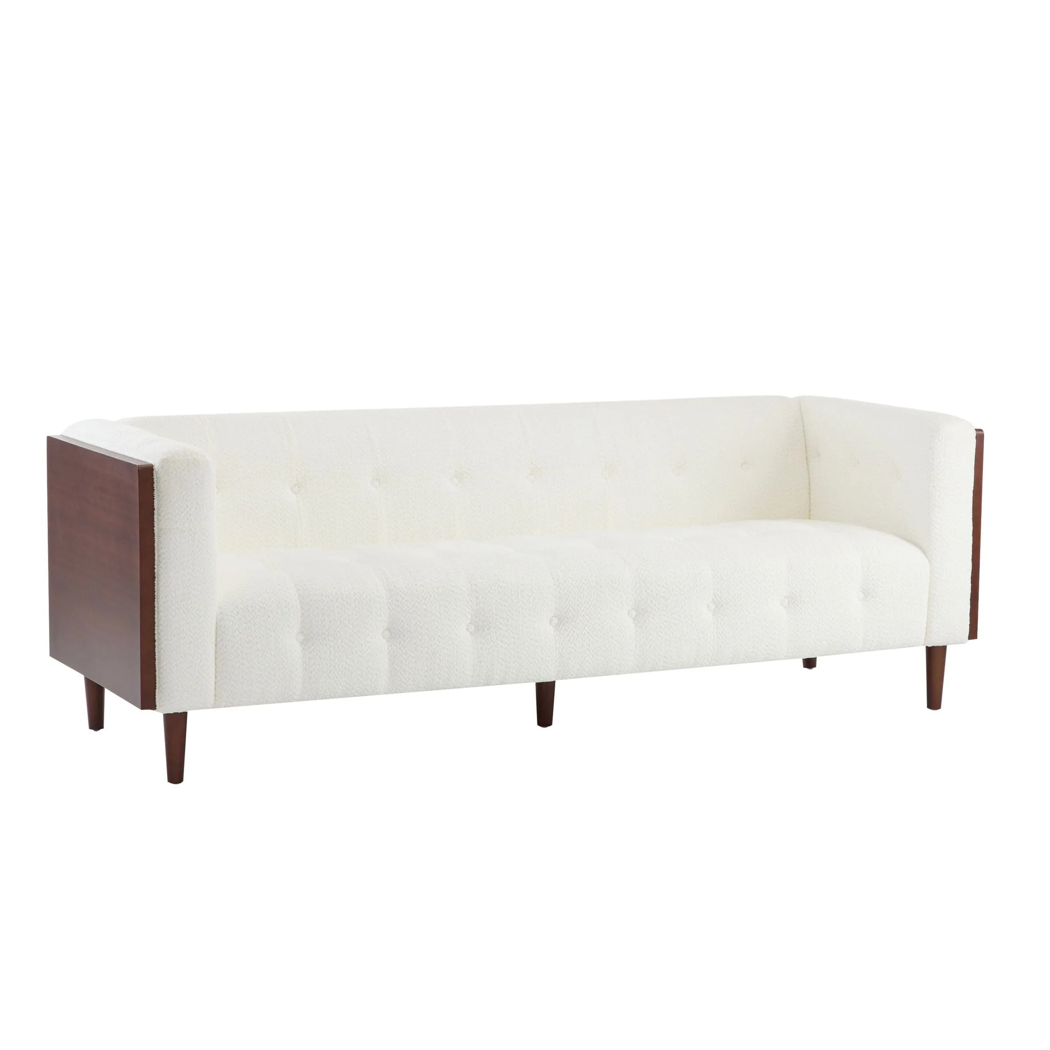 Contemporary 3 Seater Sofa With Tufted Design - Image 3