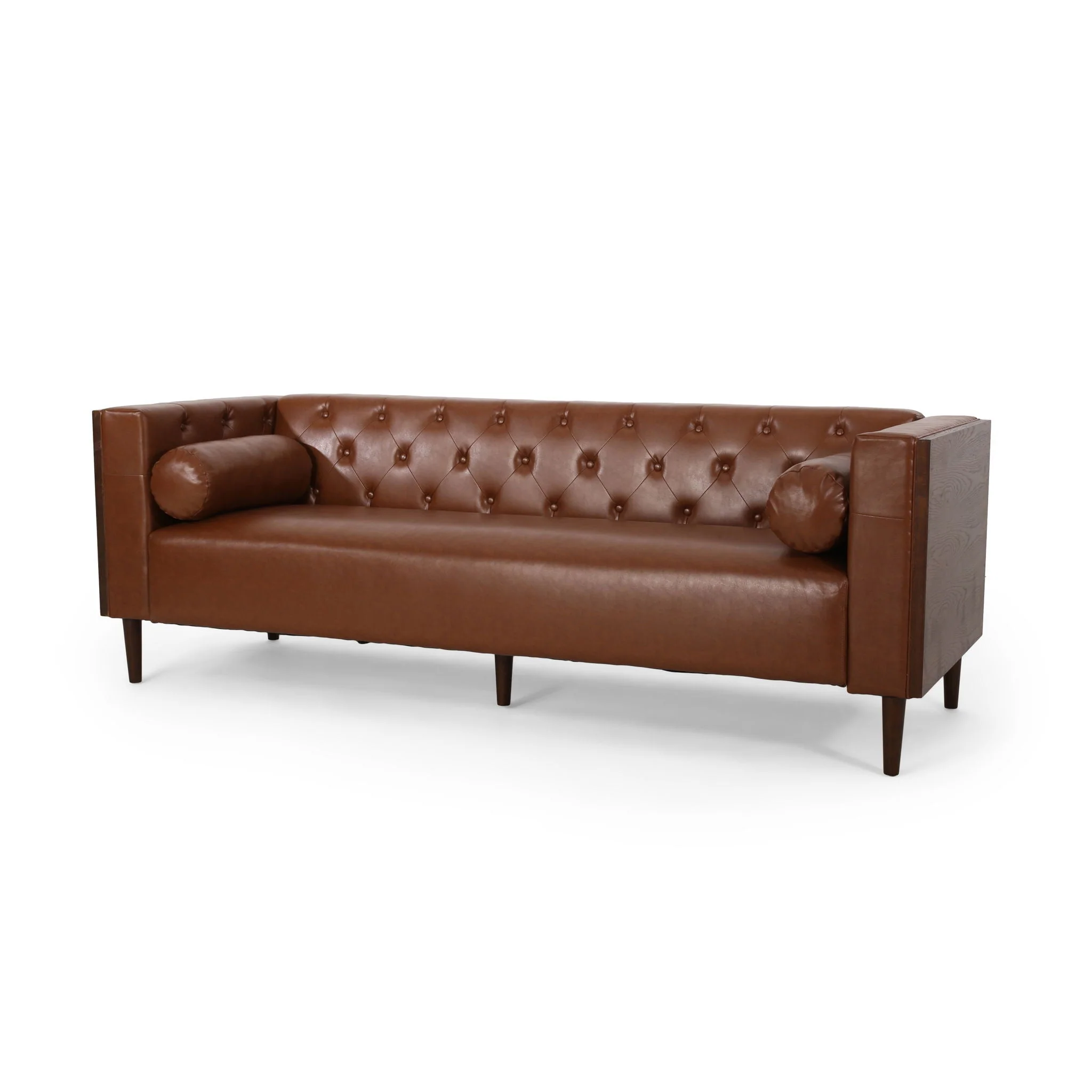 Contemporary 3 Seater Sofa With Tufted Design - Image 7