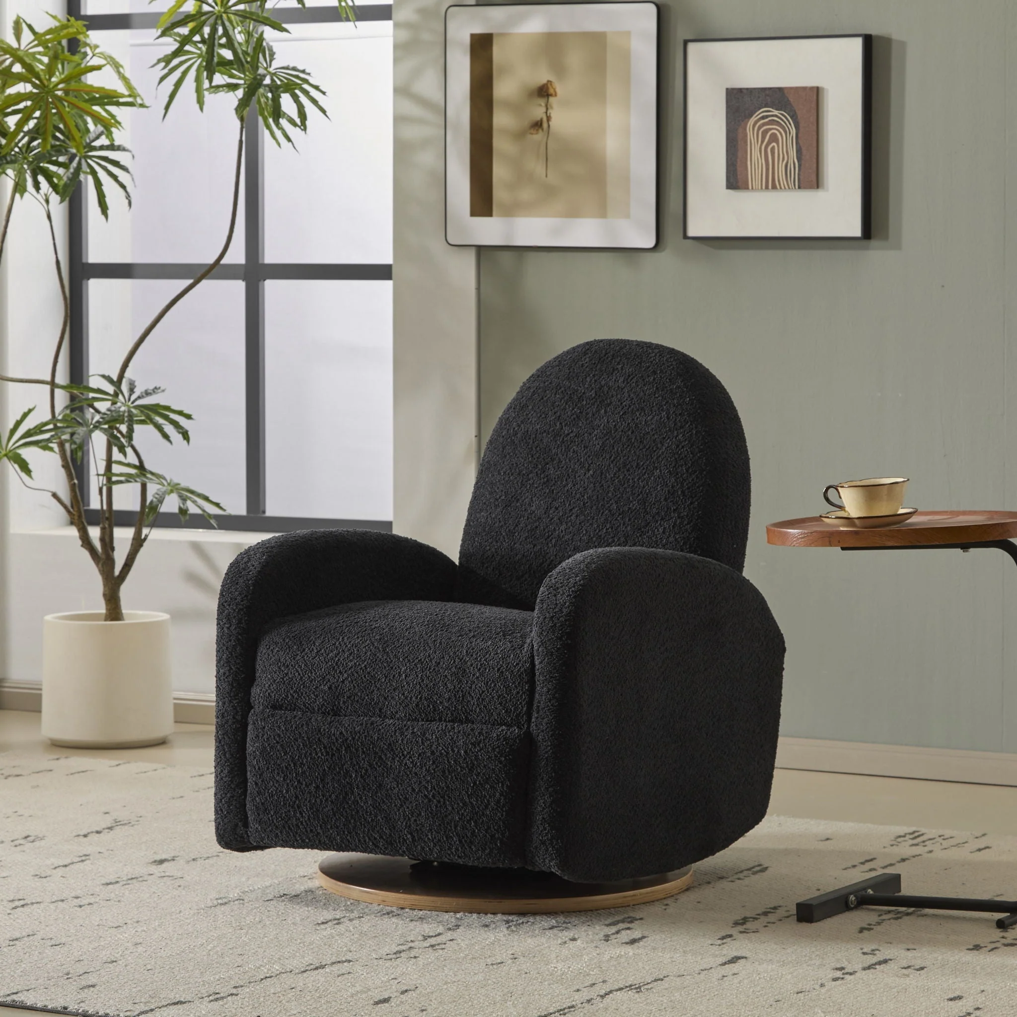 Contemporary 360 Swivel And Glider Recliner Chair - Image 11