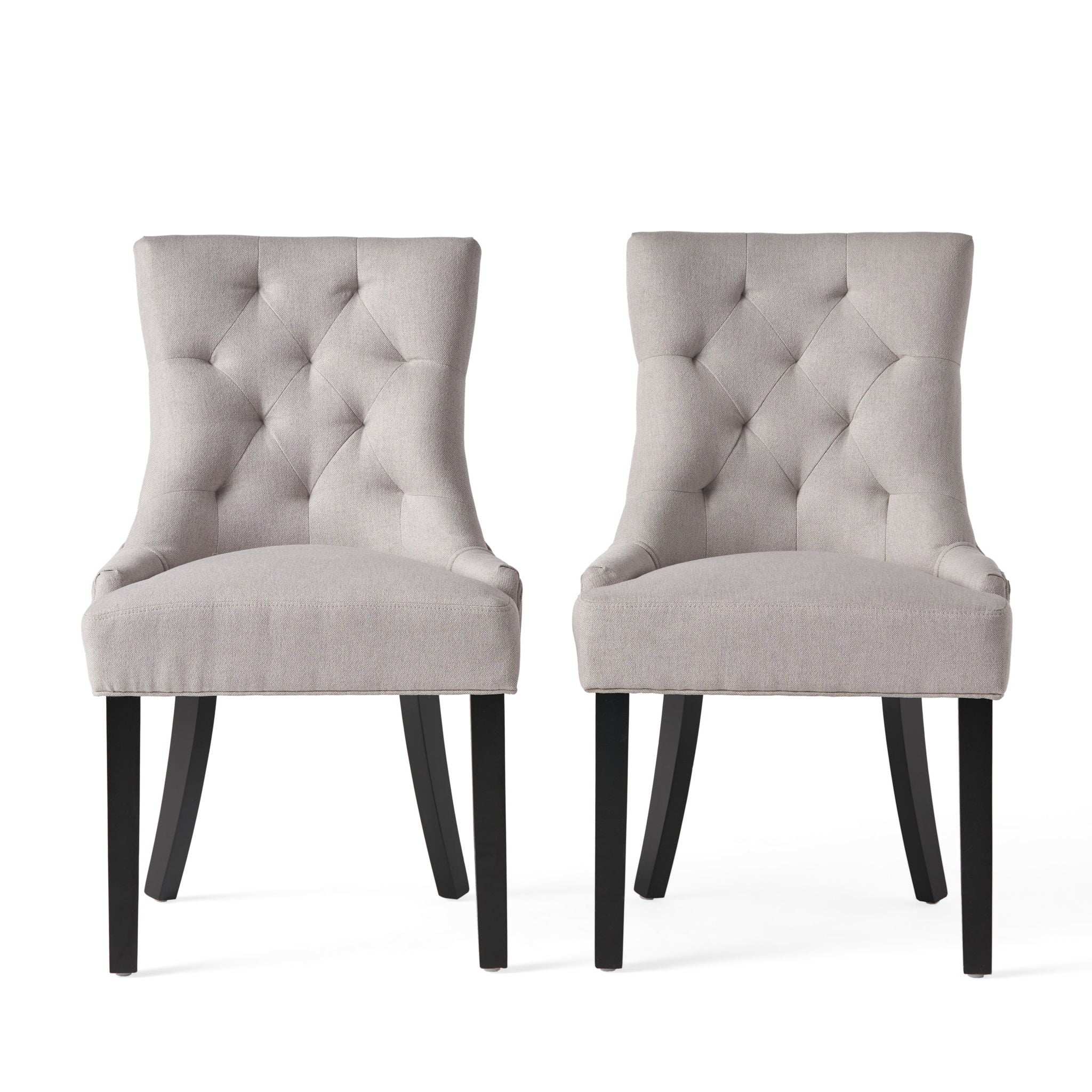 Contemporary Cheney Dining Chair Set with Tufted Design - Image 2