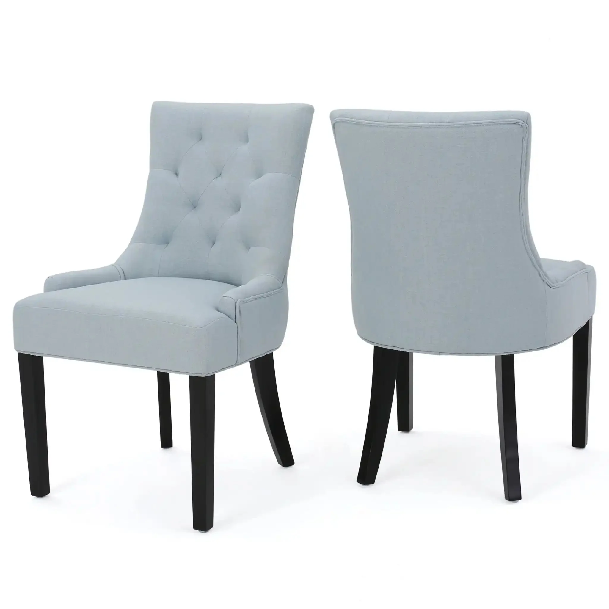 Contemporary Cheney Dining Chair Set with Tufted Design - Image 3