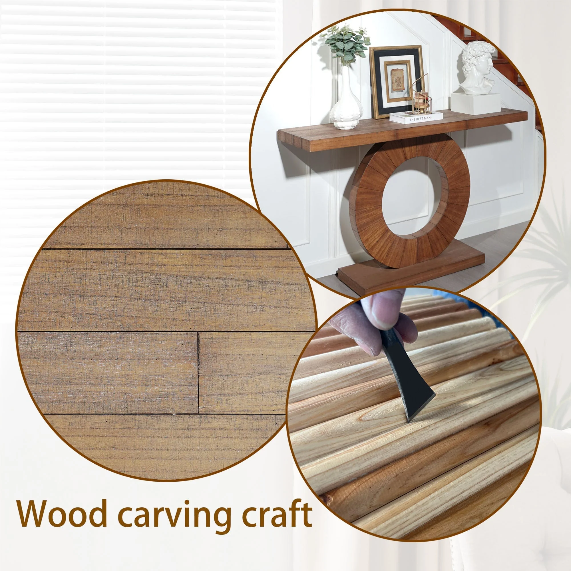 Contemporary Circular Console Table - Image 10