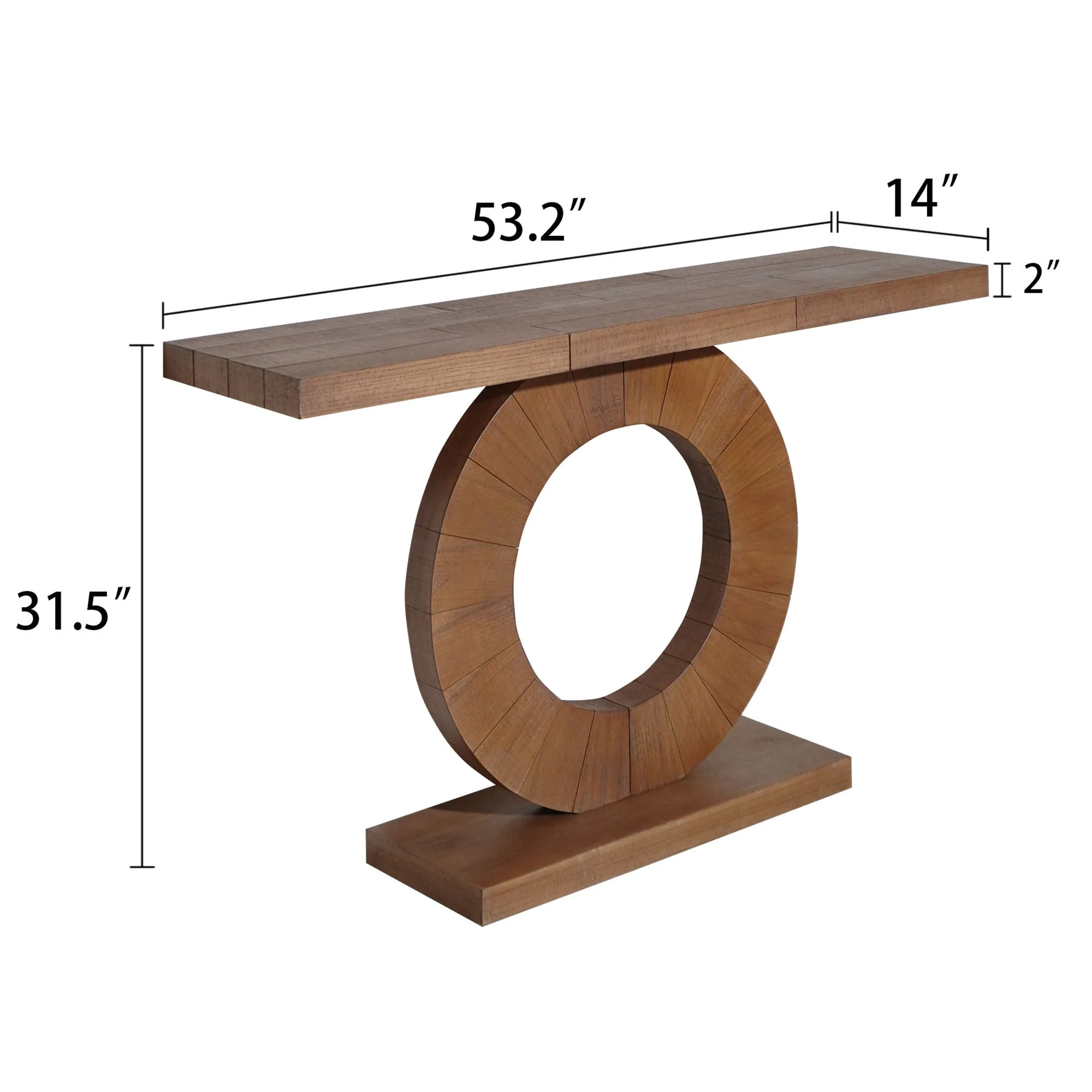 Contemporary Circular Console Table - Image 6