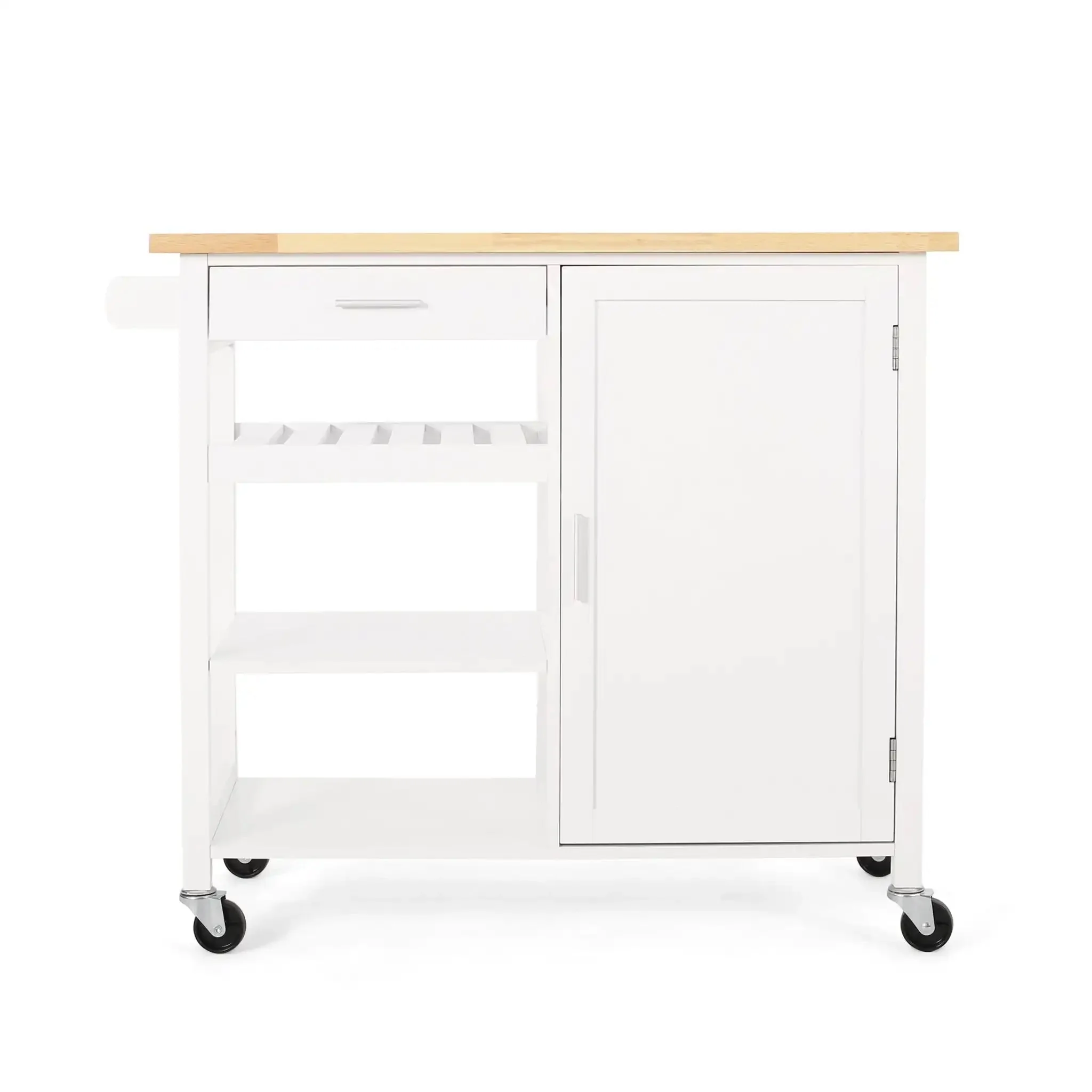 Contemporary Design Kitchen Cart With Wheels - Image 3