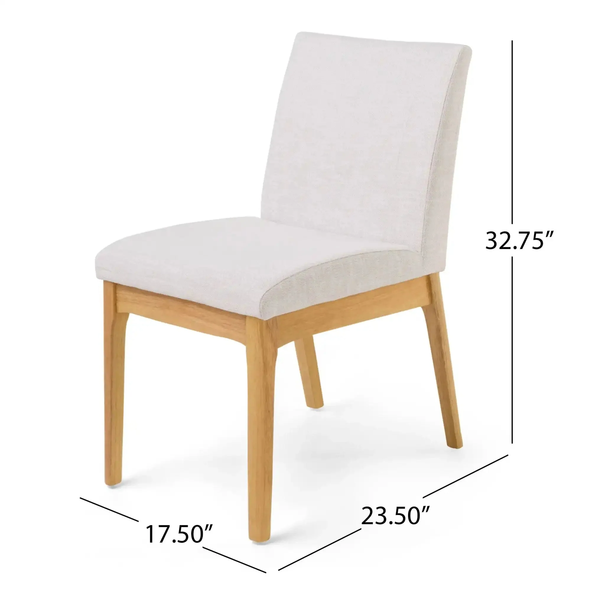 Contemporary Dining Chair SetWith Upholstered Fabric - Image 3