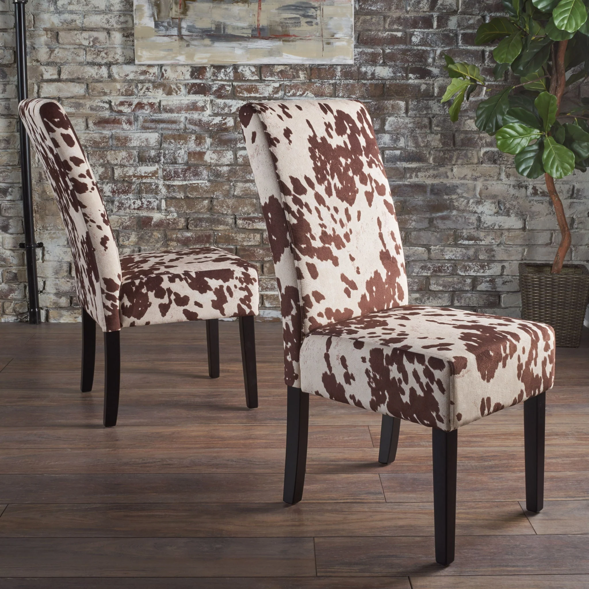 Contemporary Dining Chair With Rubberwood Legs (Set of 2) - Image 10