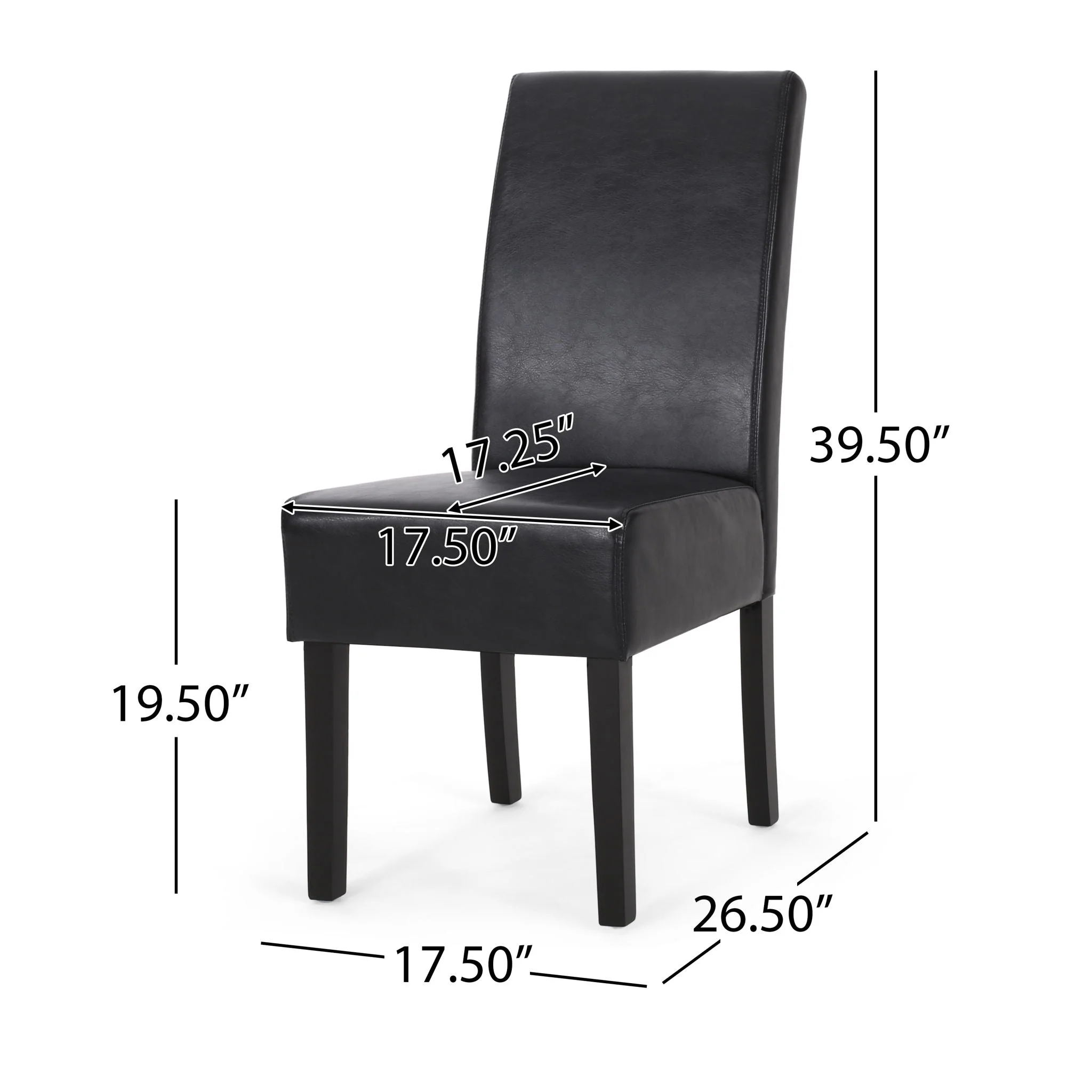 Contemporary Dining Chair With Rubberwood Legs (Set of 2) - Image 12