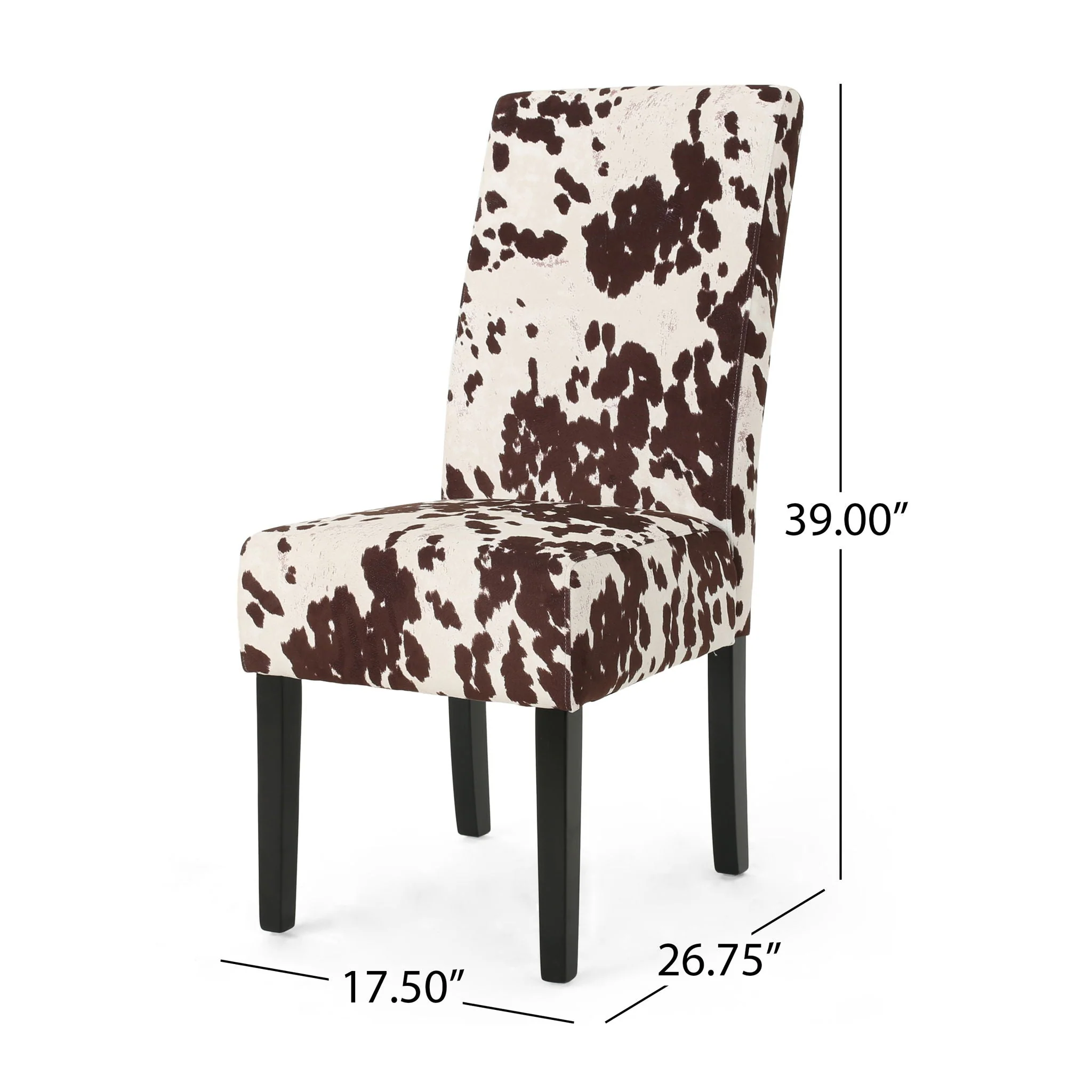 Contemporary Dining Chair With Rubberwood Legs (Set of 2) - Image 5
