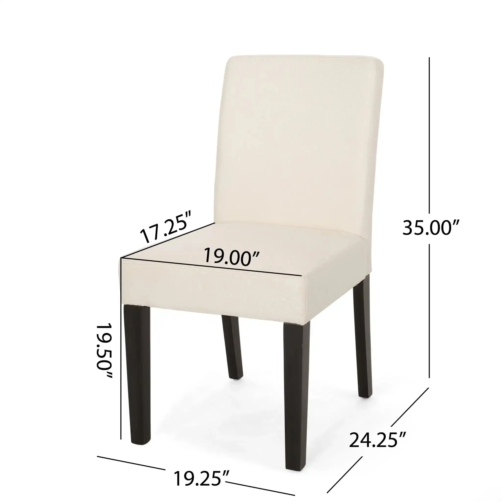 Contemporary Dining Chair With Upholstered Seating And Tapered Legs - Image 10