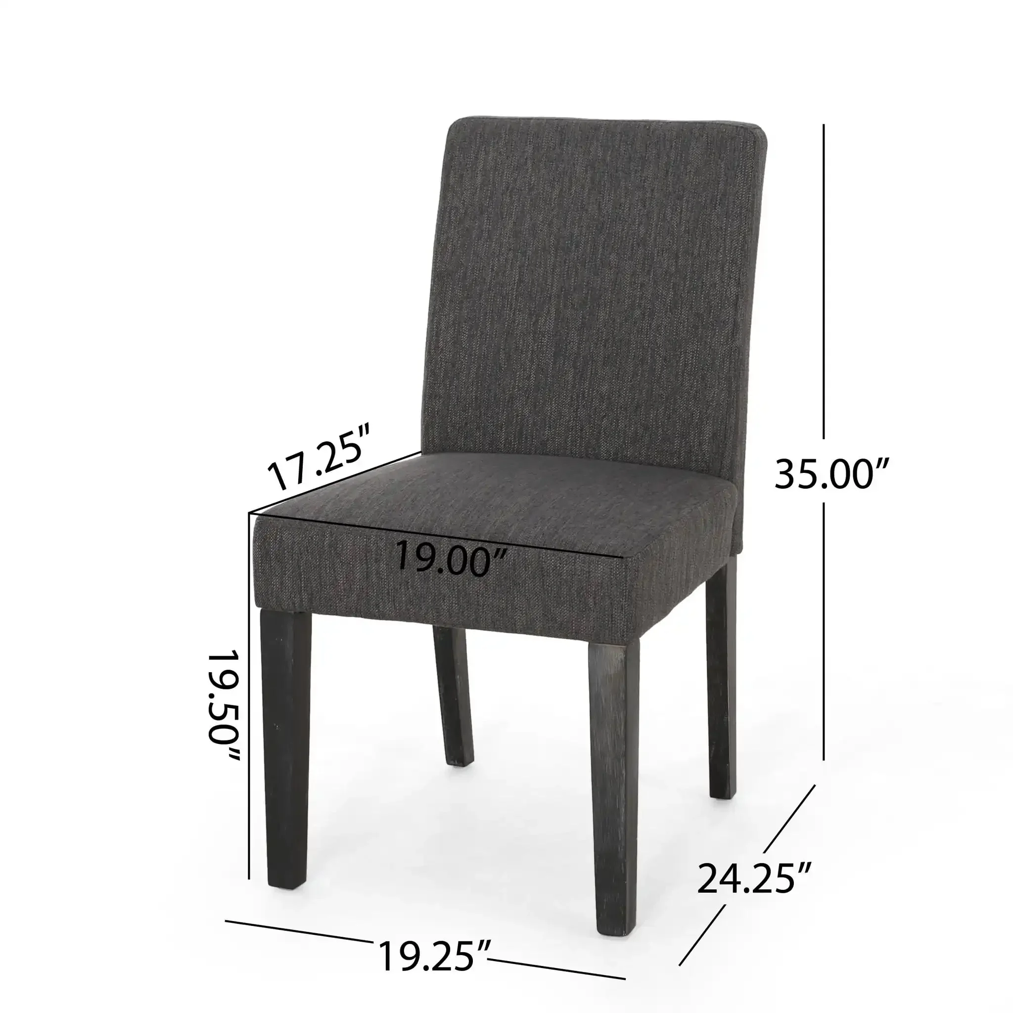 Contemporary Dining Chair With Upholstered Seating And Tapered Legs - Image 12
