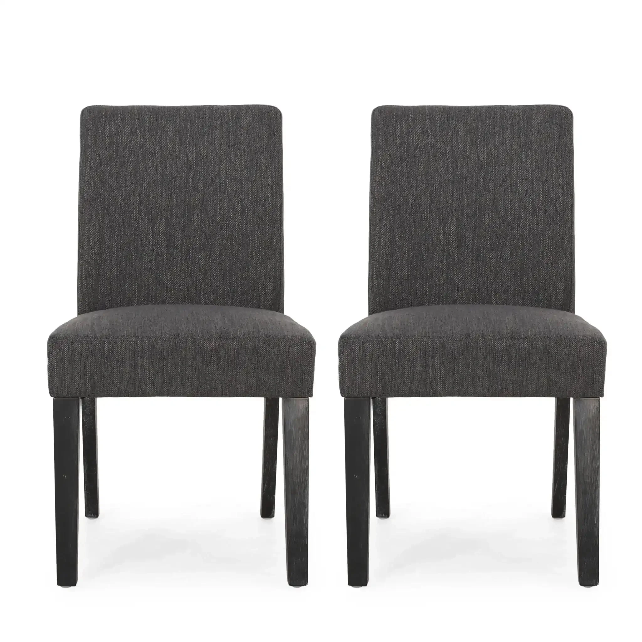 Contemporary Dining Chair With Upholstered Seating And Tapered Legs - Image 2