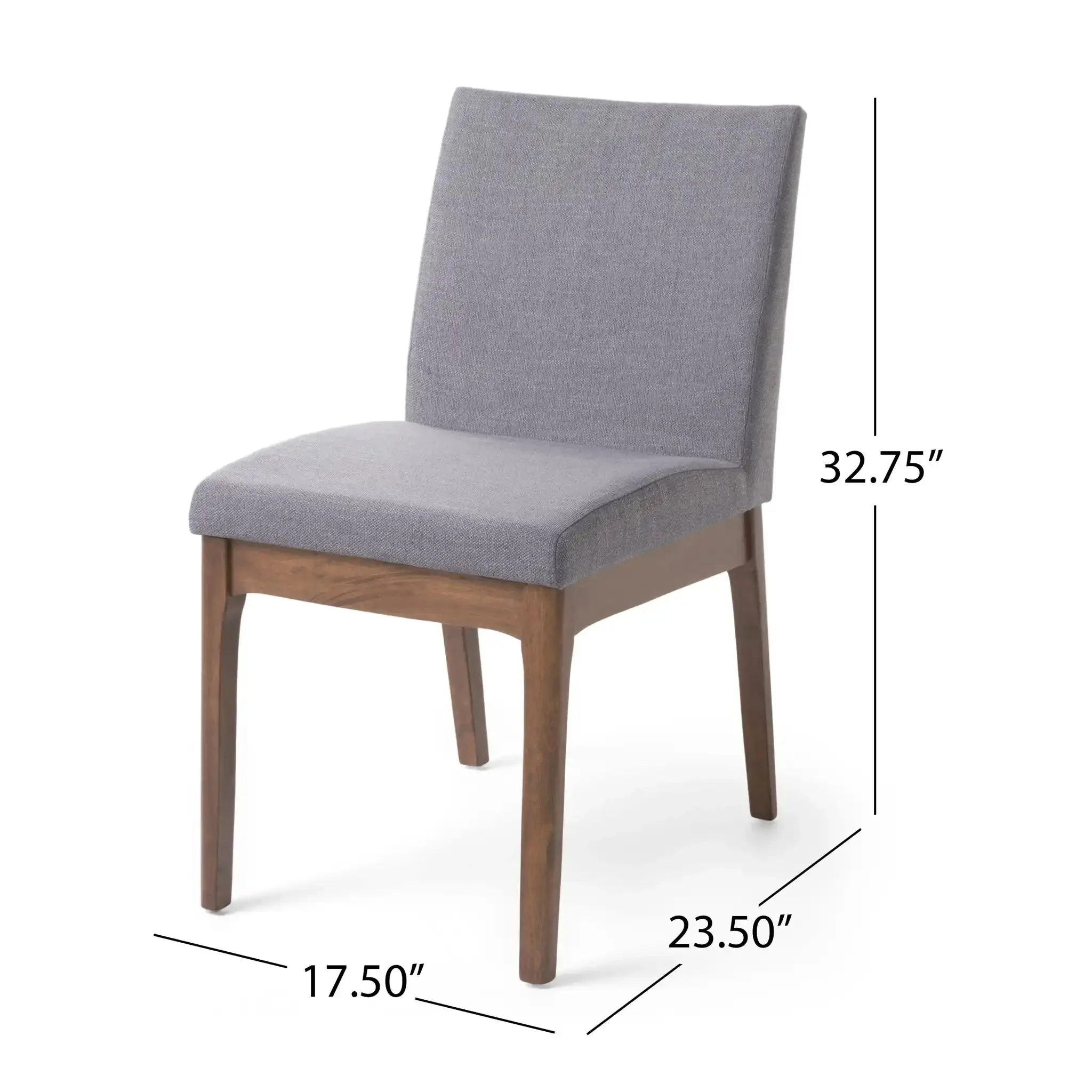 Contemporary Fabric Comfort Dining Chairs (Set of 2) - Image 5
