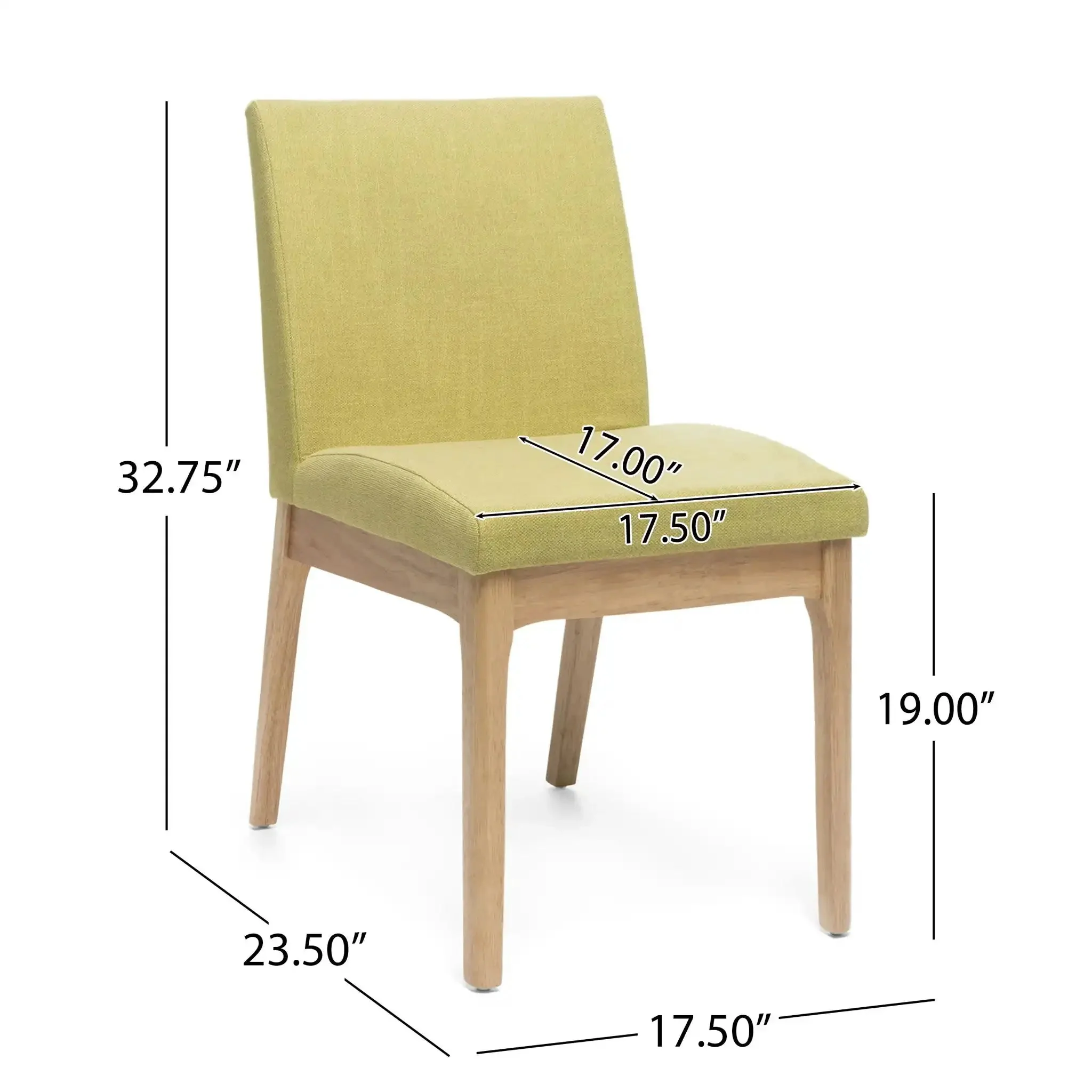 Contemporary Fabric Comfort Dining Chairs (Set of 2) - Image 6
