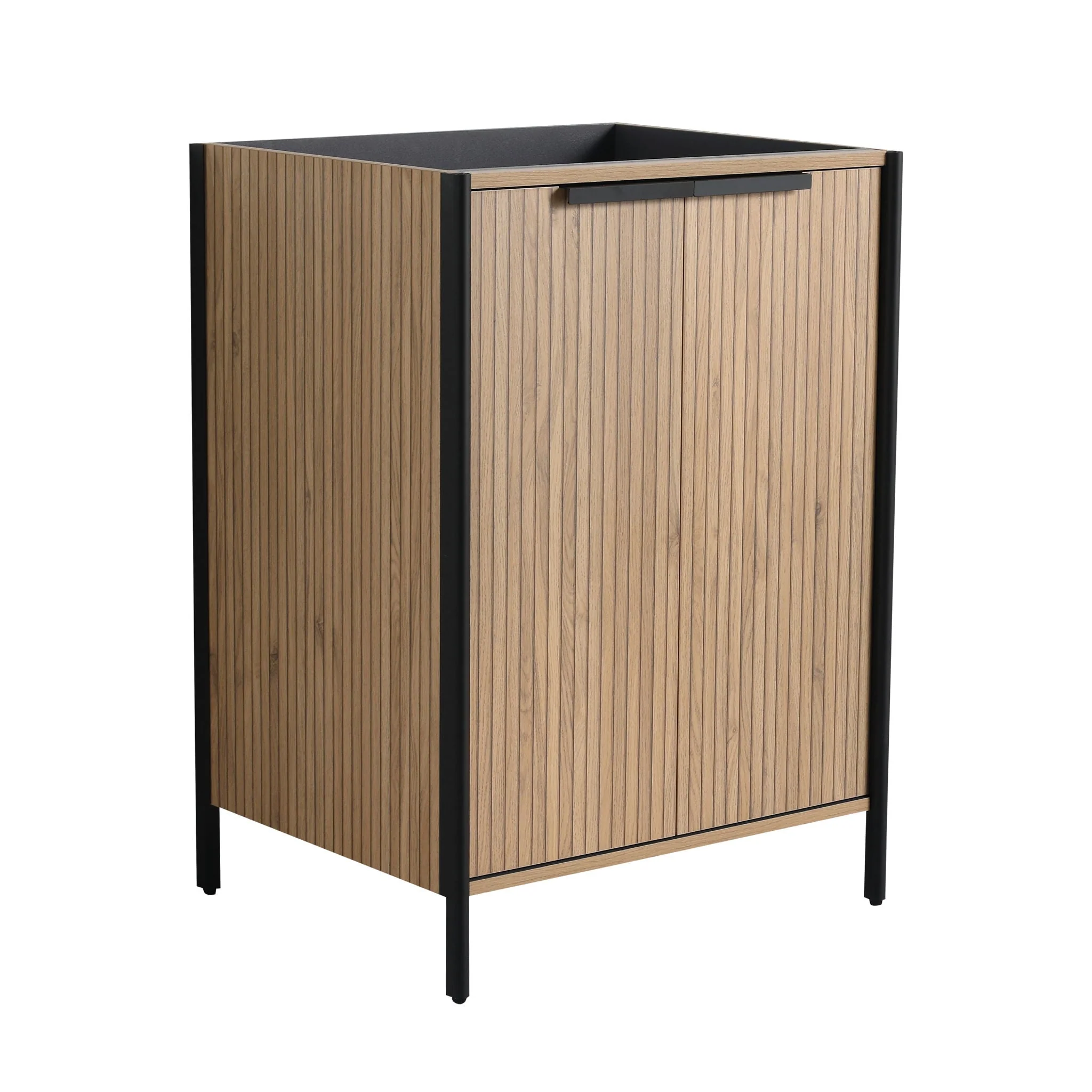 Contemporary Freestanding Bathroom Vanity With Adjustable Shelves - Image 18