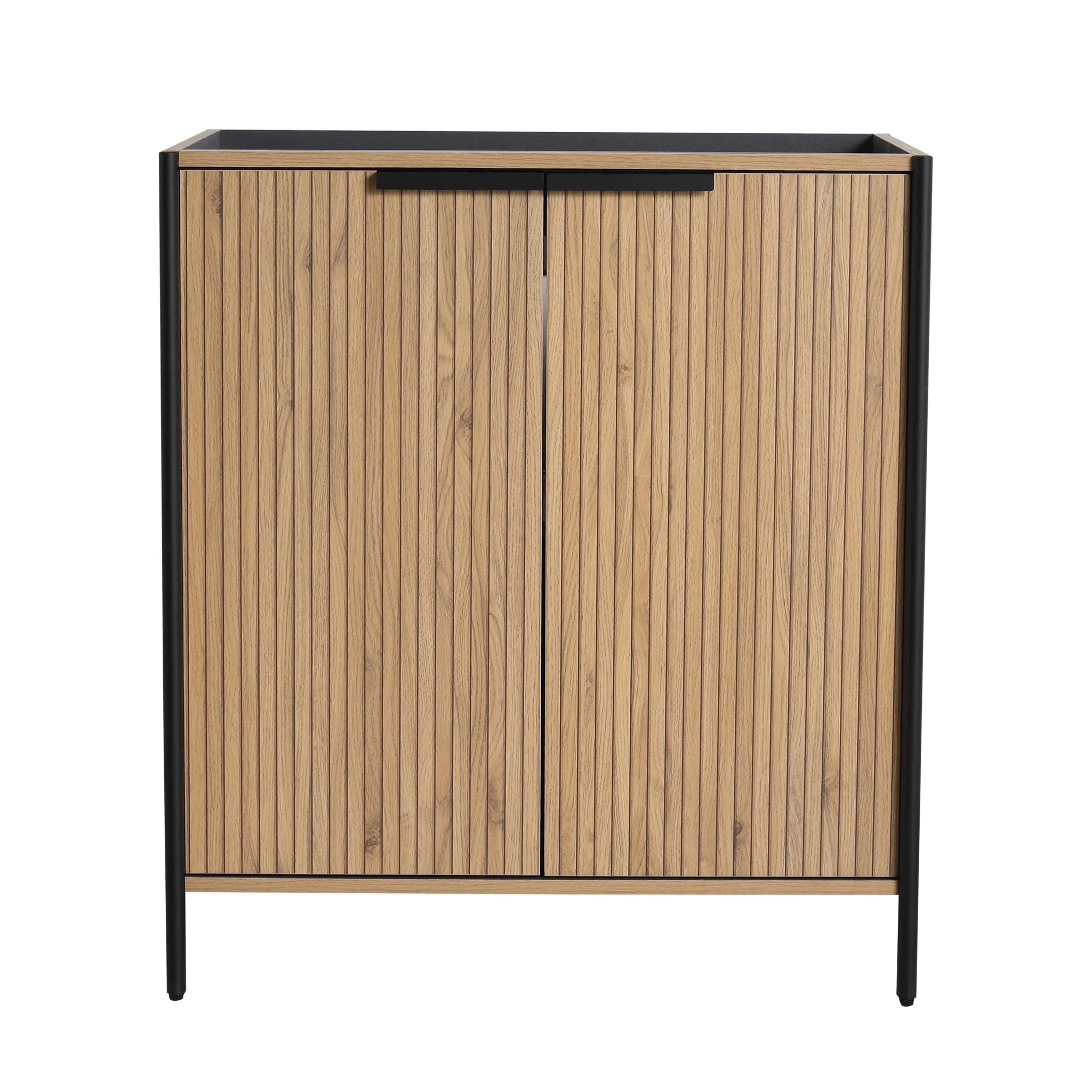 Contemporary Freestanding Bathroom Vanity With Adjustable Shelves - Image 3